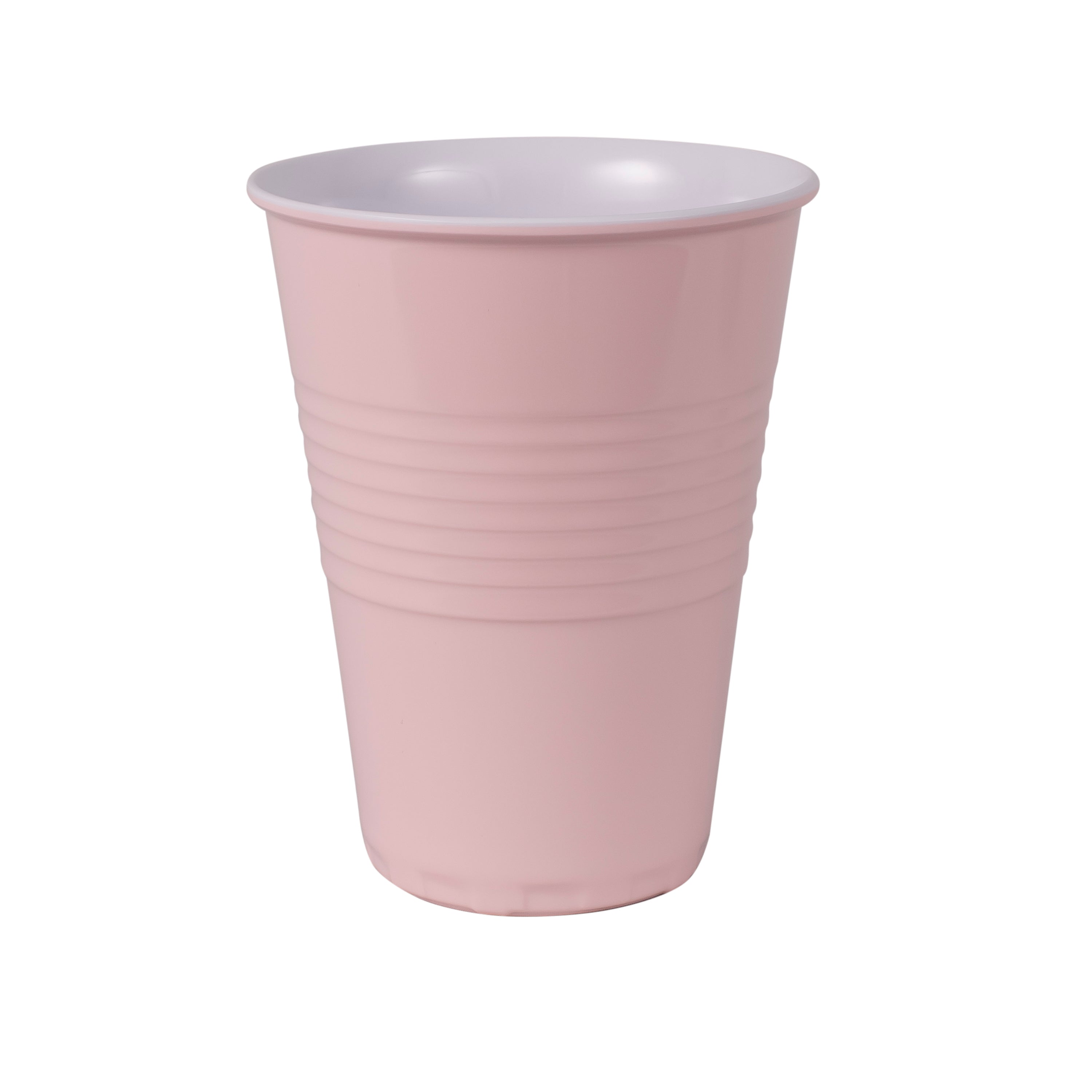 Serroni Miami Two-Tone Melamine Cup (400ml) - Pastel Pink
