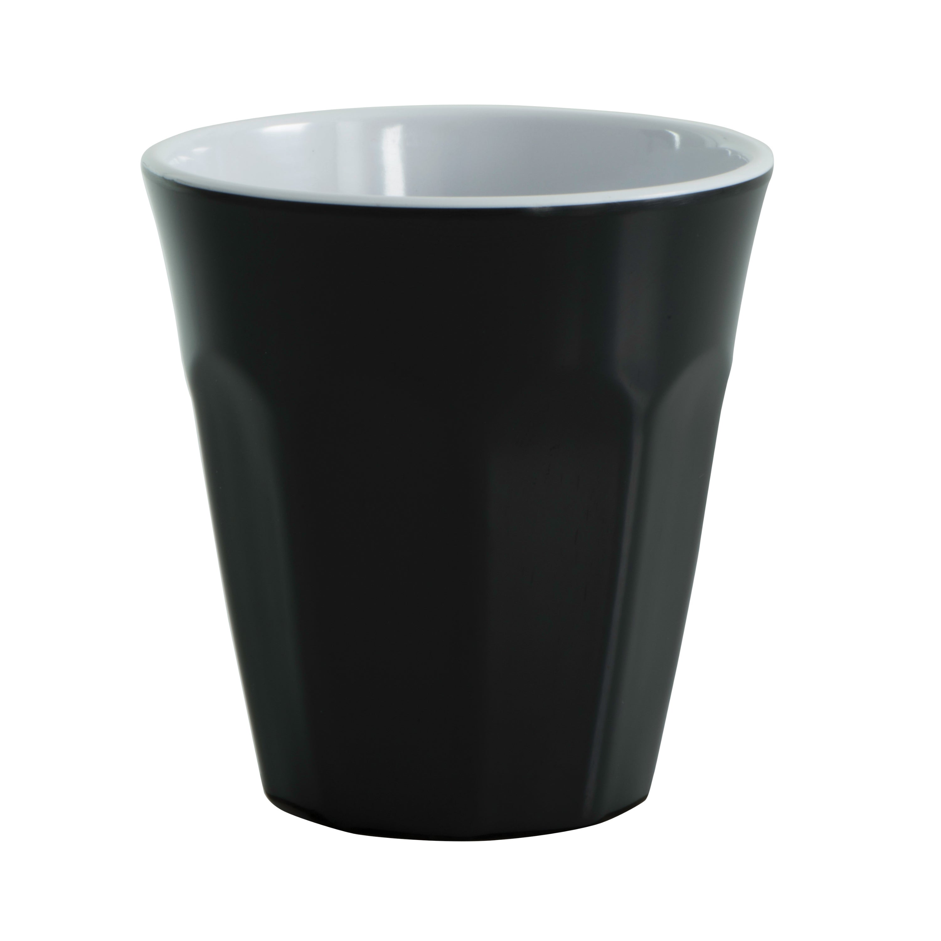 Serroni Café Two-Tone Melamine Cup (260ml) - Black