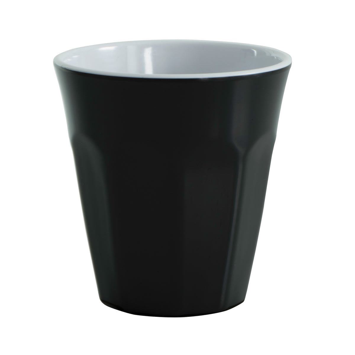 Serroni Café Two-Tone Melamine Cup (260ml) - Black