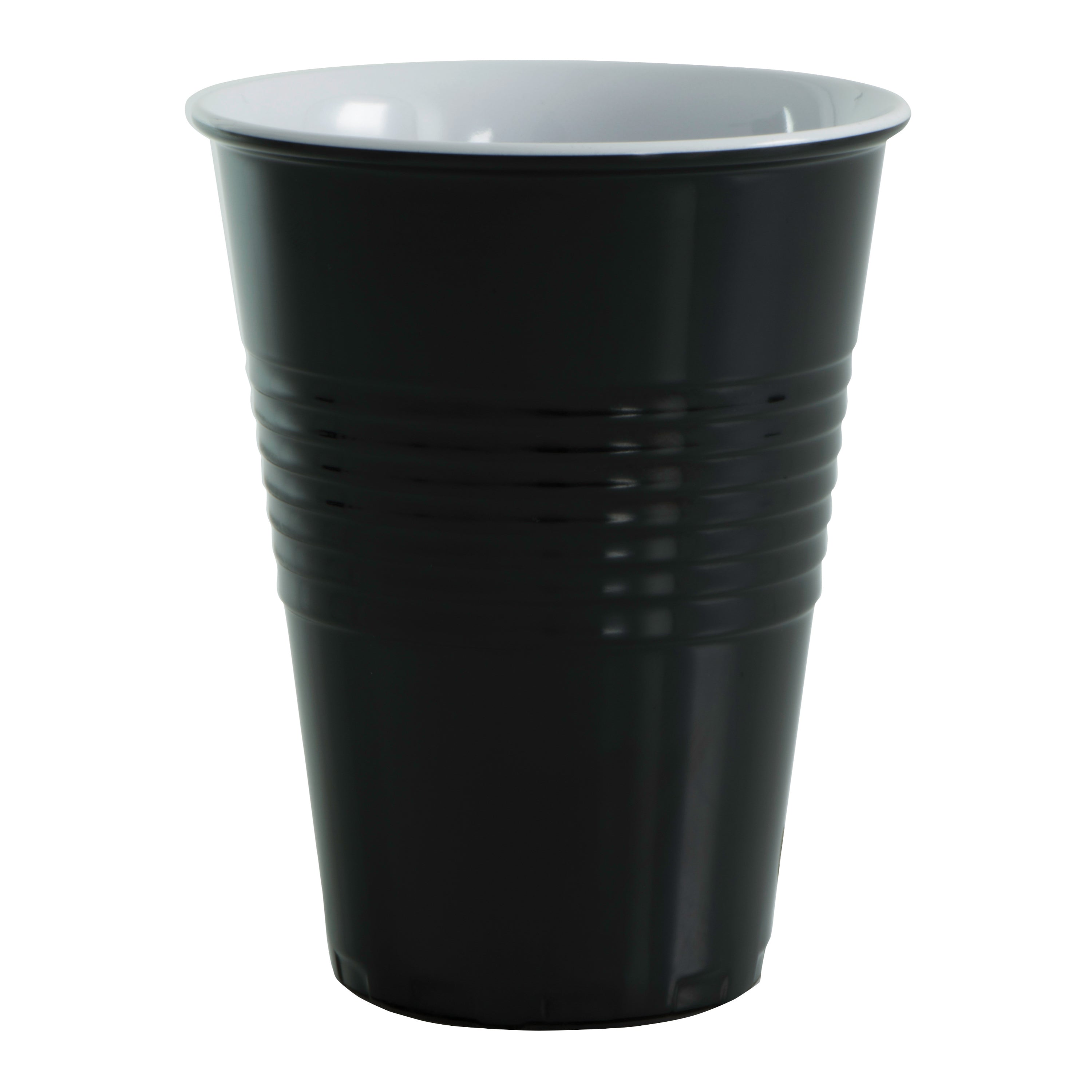 Serroni Miami Two-Tone Melamine Cup (400ml) - Black