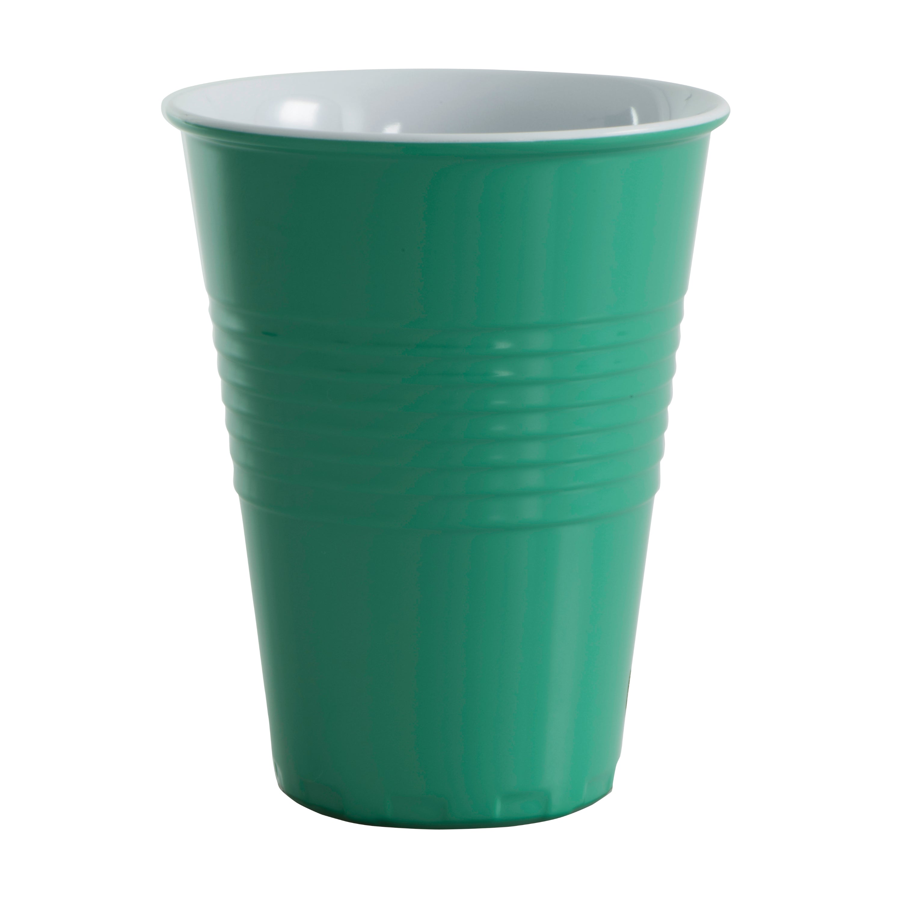 Serroni Miami Two-Tone Melamine Cup (400ml) - Forrest Green
