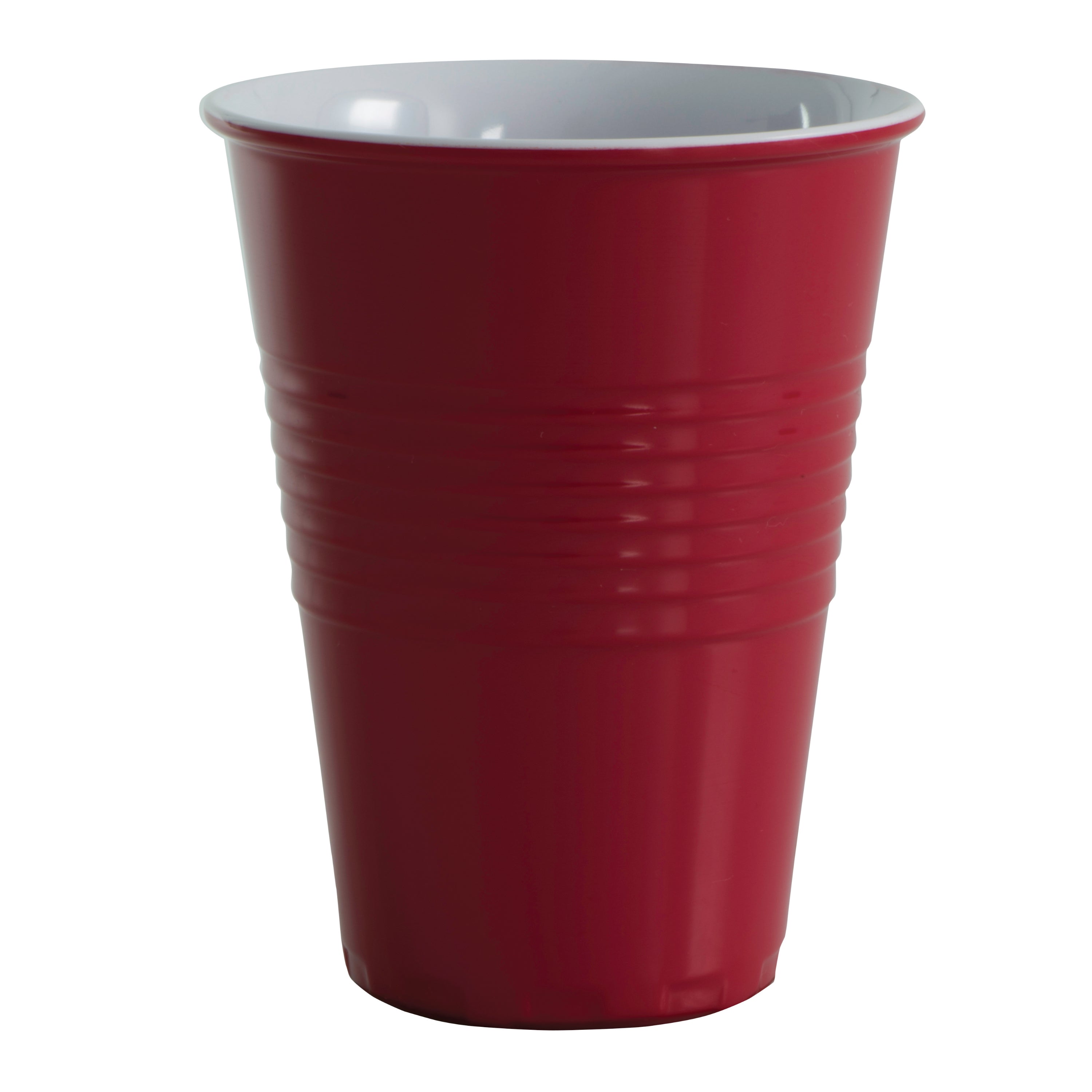 Serroni Miami Two-Tone Melamine Cup (400ml) - Red