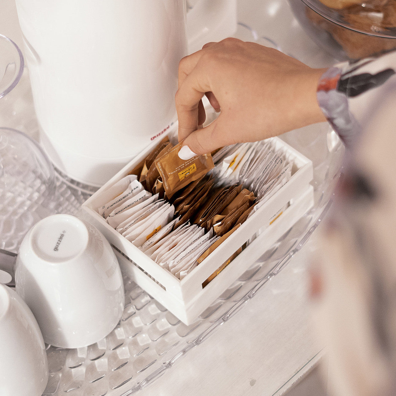 Guzzini Circle Tidy & Store Small Box - White