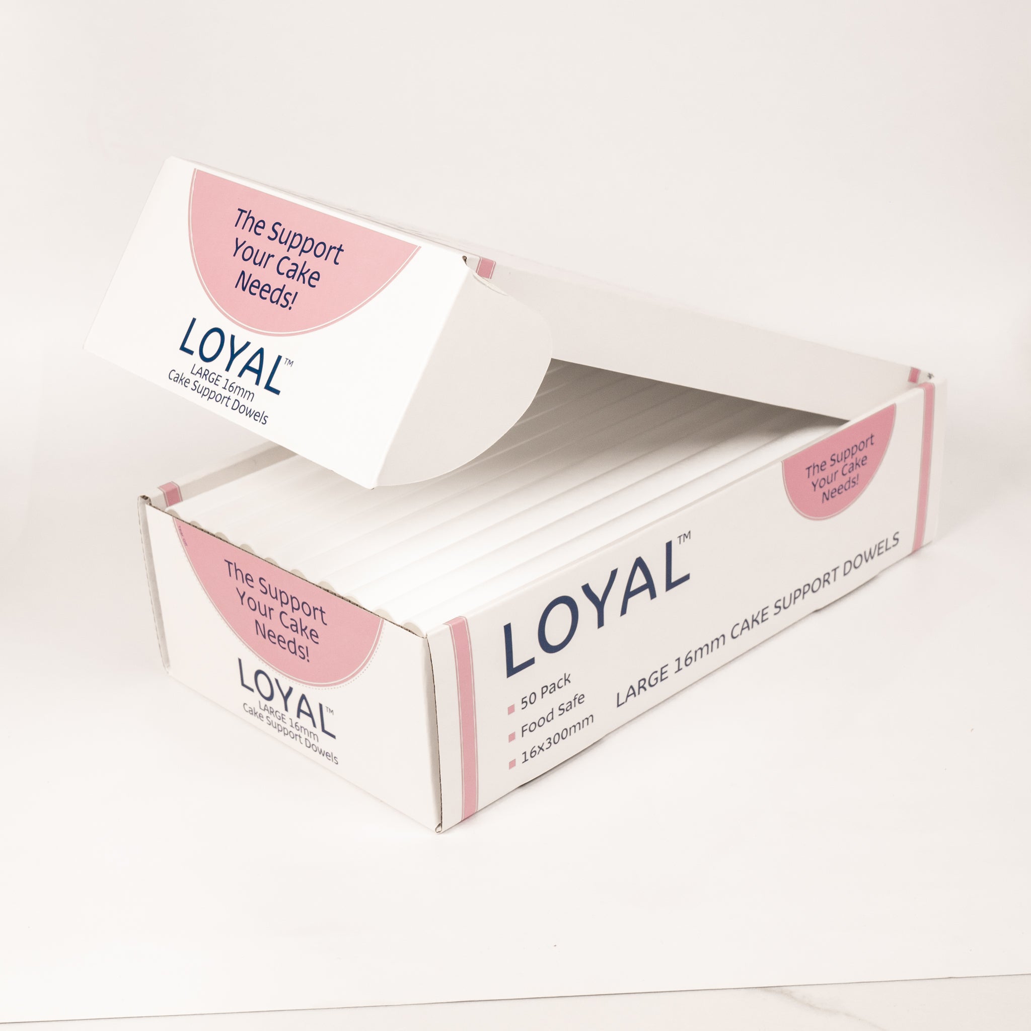 LOYAL Cake Dowel Heavy Duty Large 50 Piece 16 x 300mm