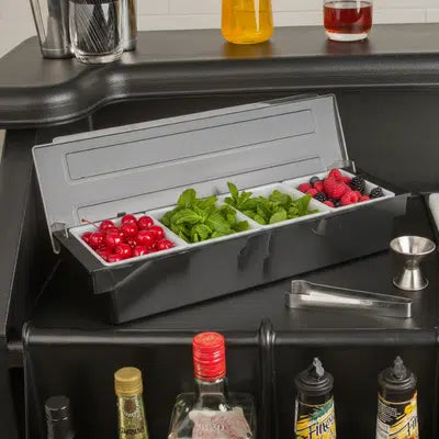 KH Probar 4 Compartment Bar Condiment Dispenser