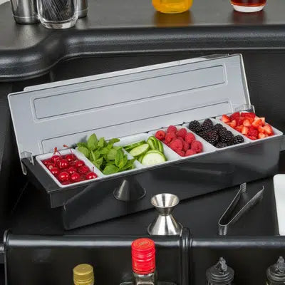 KH Probar 6 Compartment Bar Condiment Dispenser