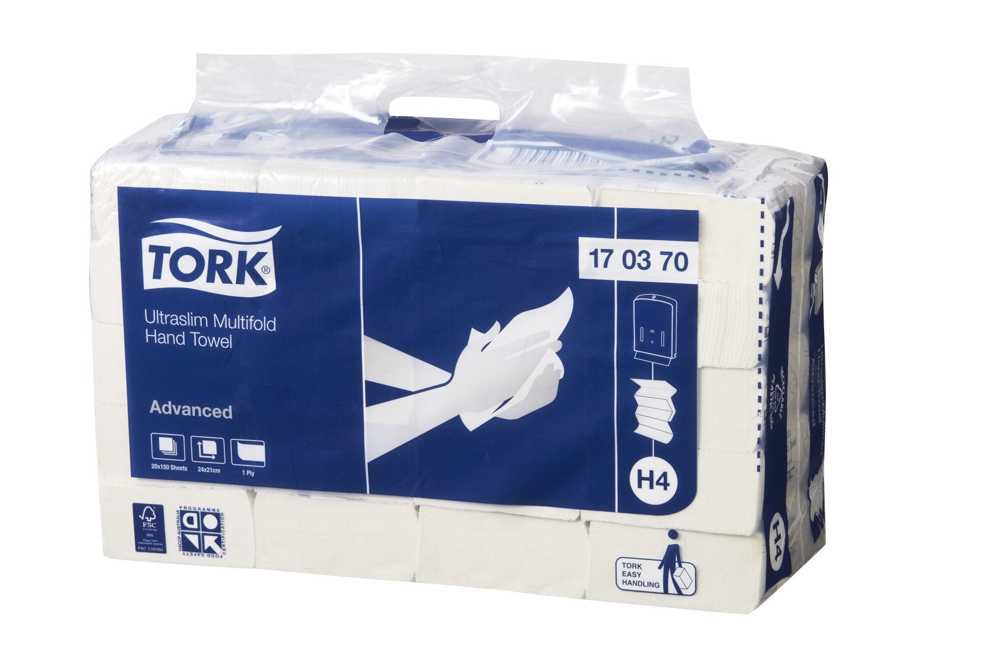 Tork Ultraslim Multifold Hand Towel 1 Ply 3000 Sheets (H4)