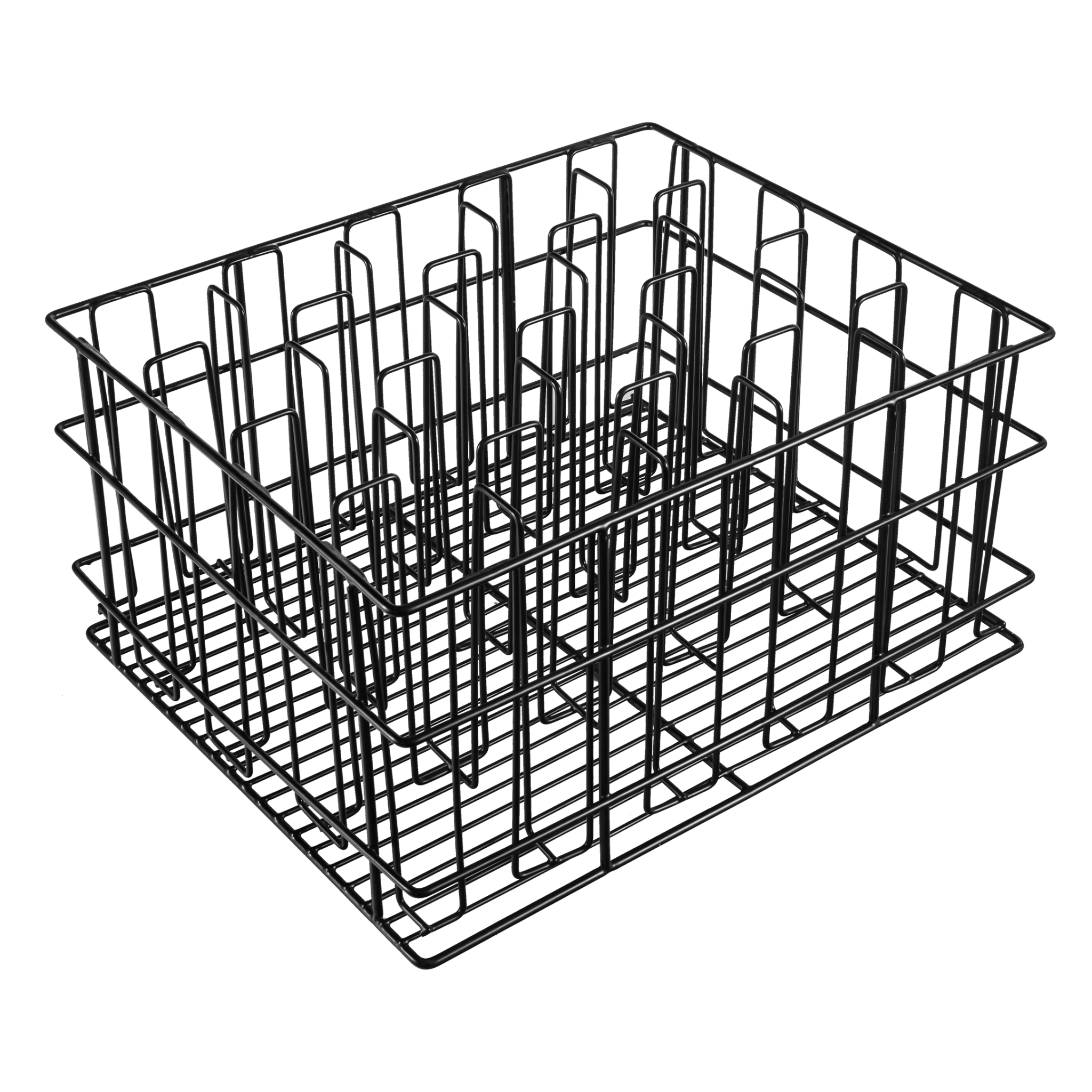 KH Probar Glass Basket 425 x 350 x 215mm 20 Comp Black Pvc Coated Steel