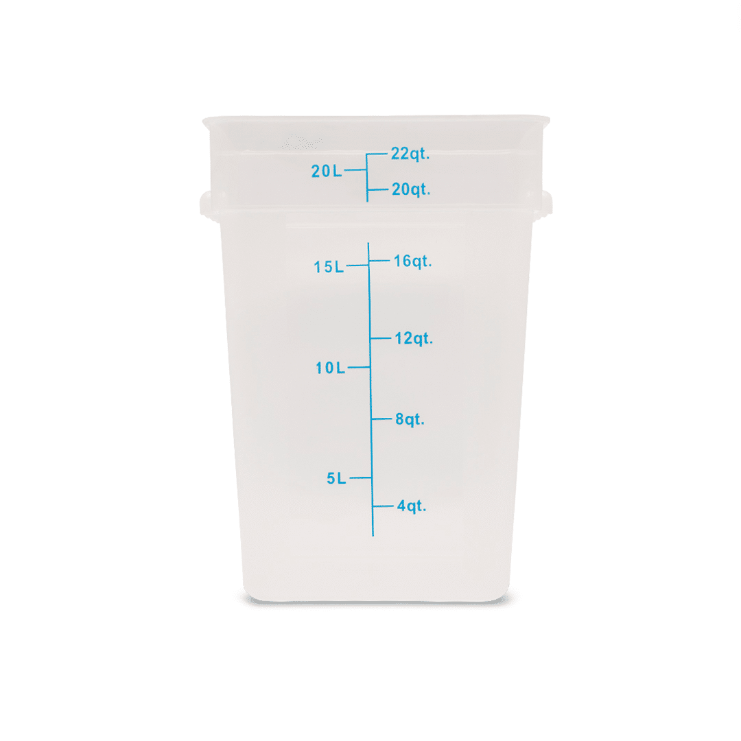 KH Classik Chef Food Grade Square Storage 22.0Lt Pc Clear