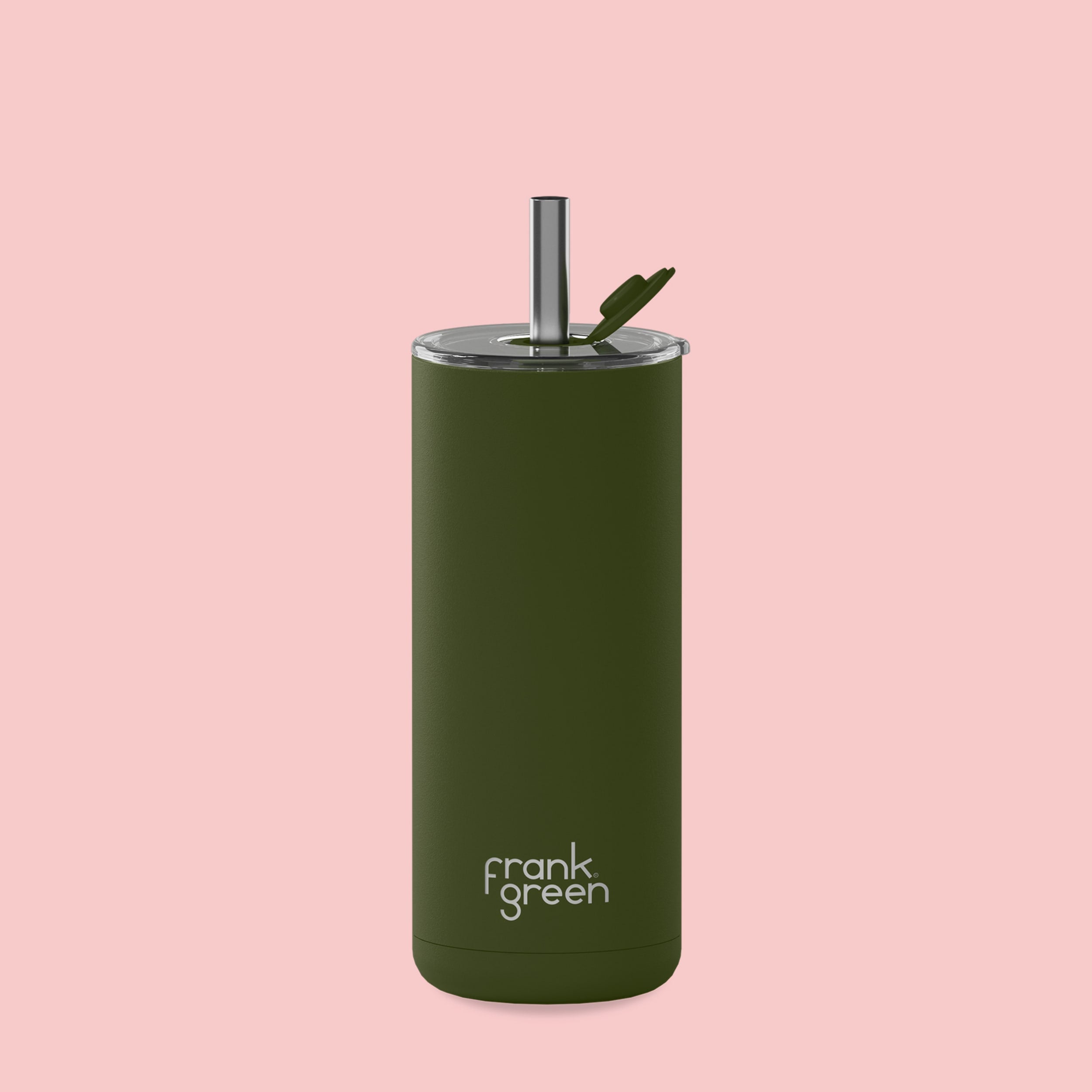 frank green Big Chill Cup with Straw - Khaki