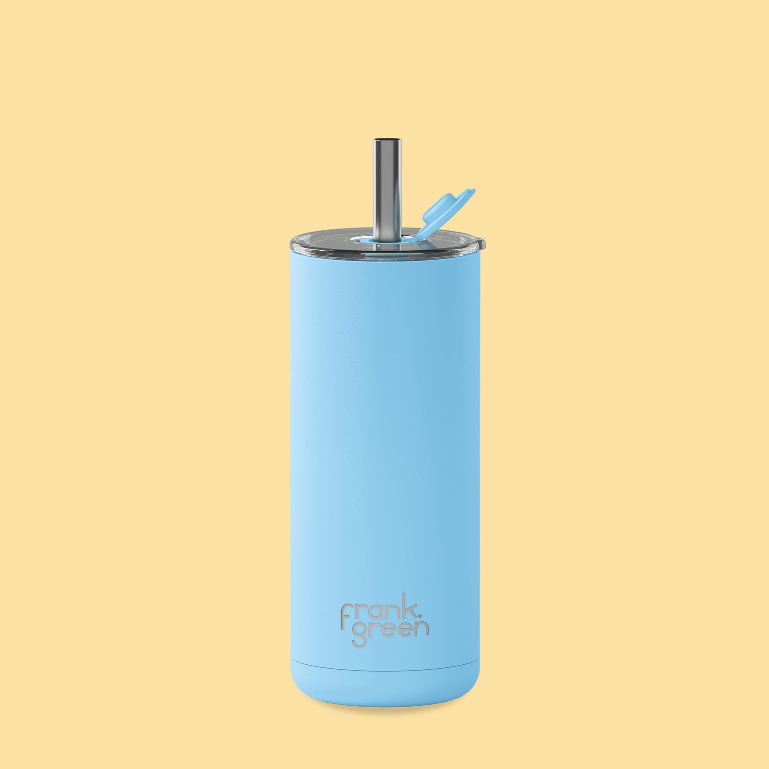 frank green Big Chill Cup with Straw - Sky Blue