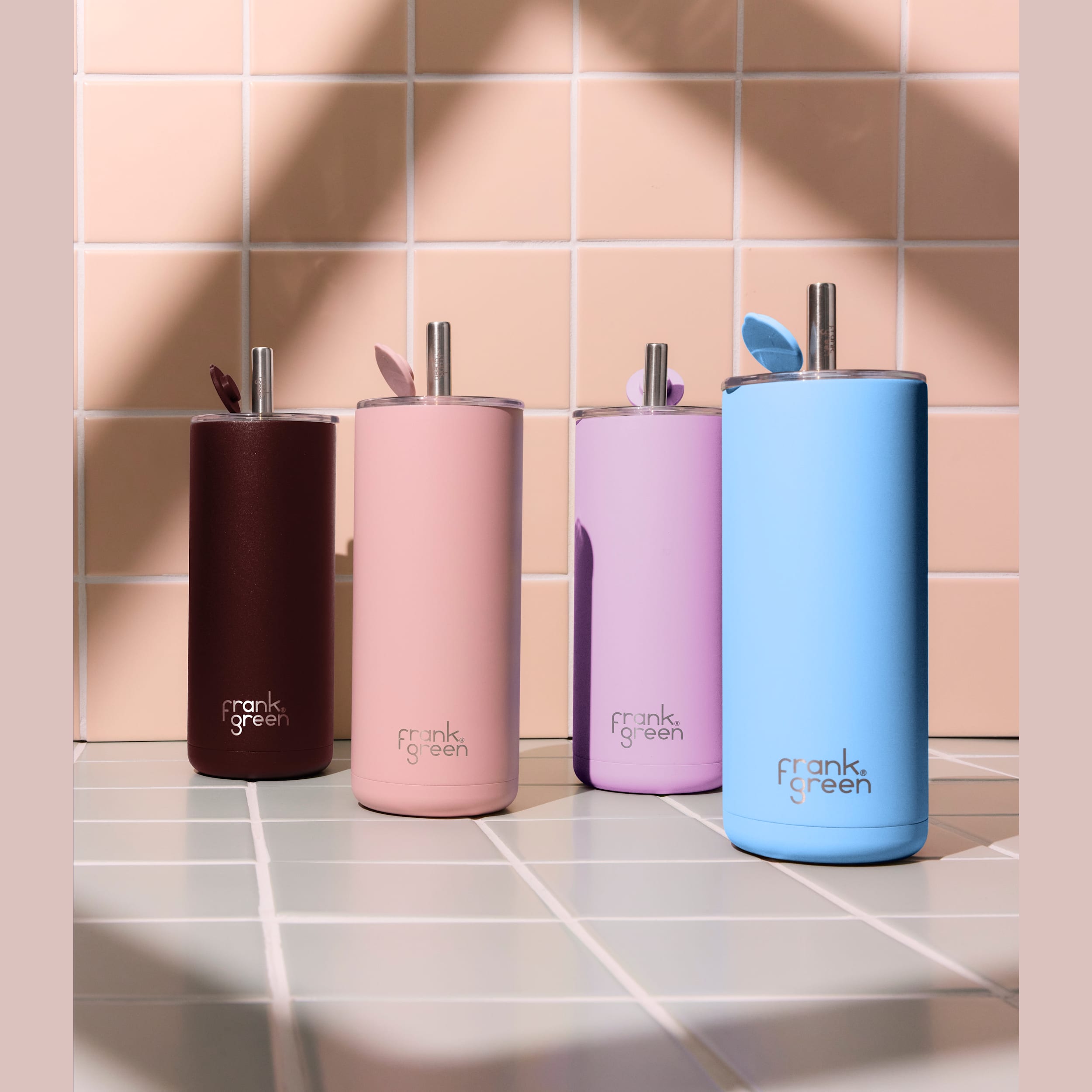 frank green Big Chill Cup with Straw - Sky Blue