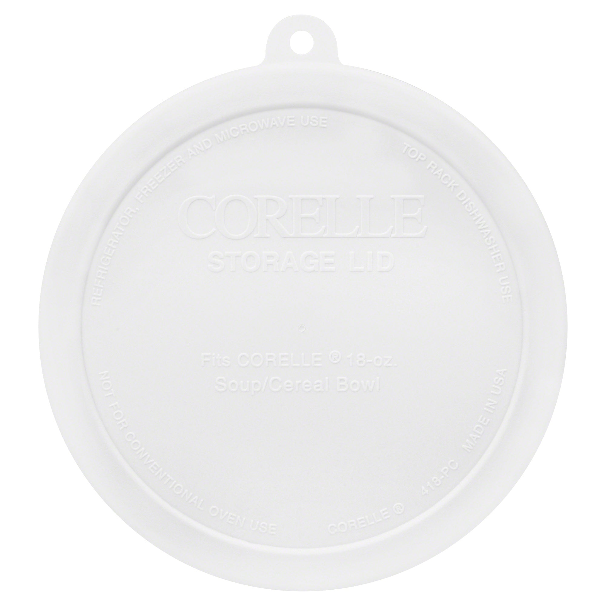 Corelle Plastic Lid to fit Soup & Cereal Bowl (532mL)