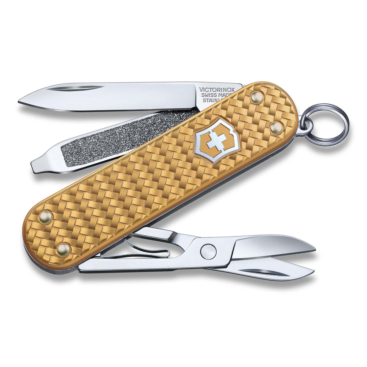 Victorinox Classic SD Precious Alox Swiss Army Knife (Brass Gold)