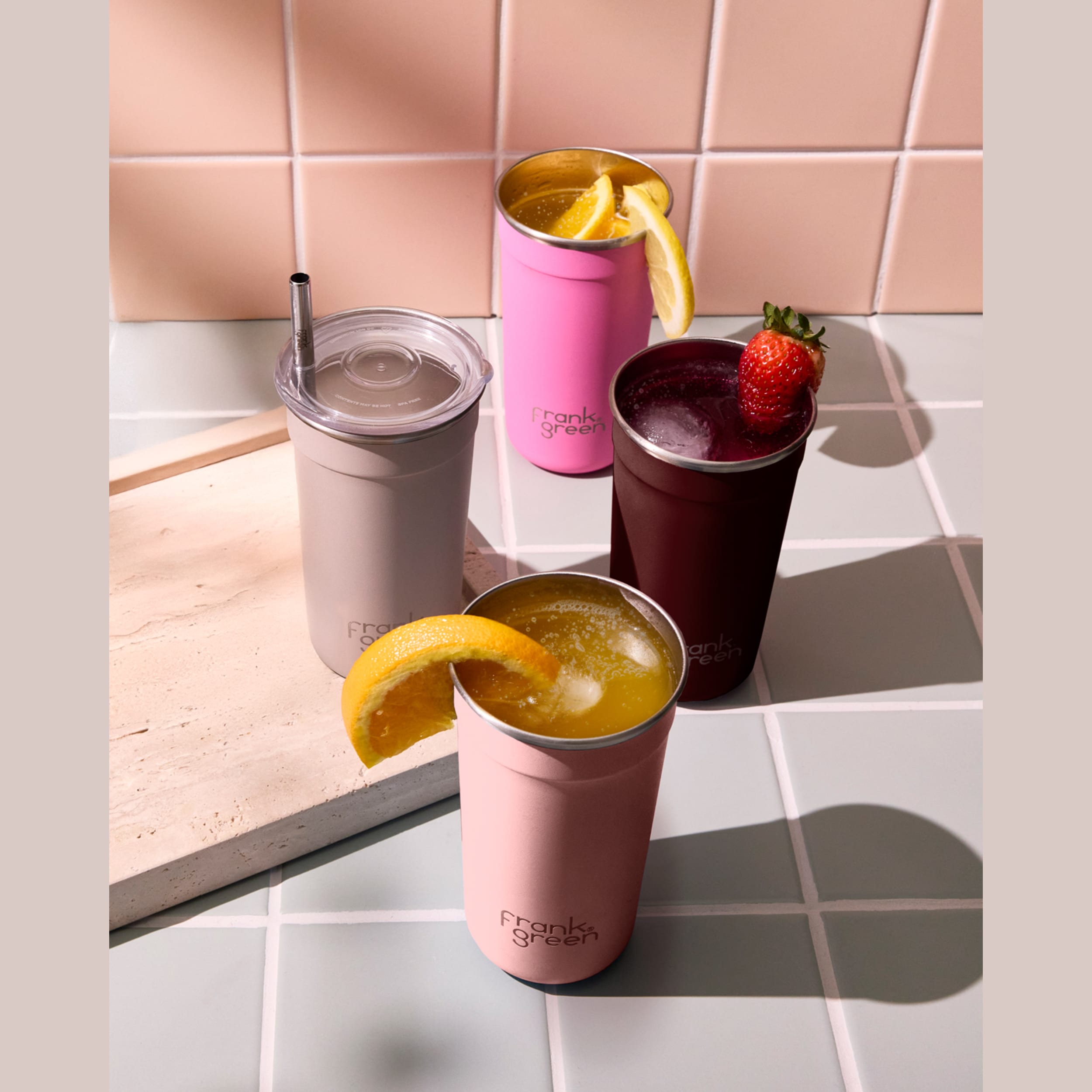 frank green 16oz Assembled Sundae Reusable Party Cups 4 Pack - Mixed - Core