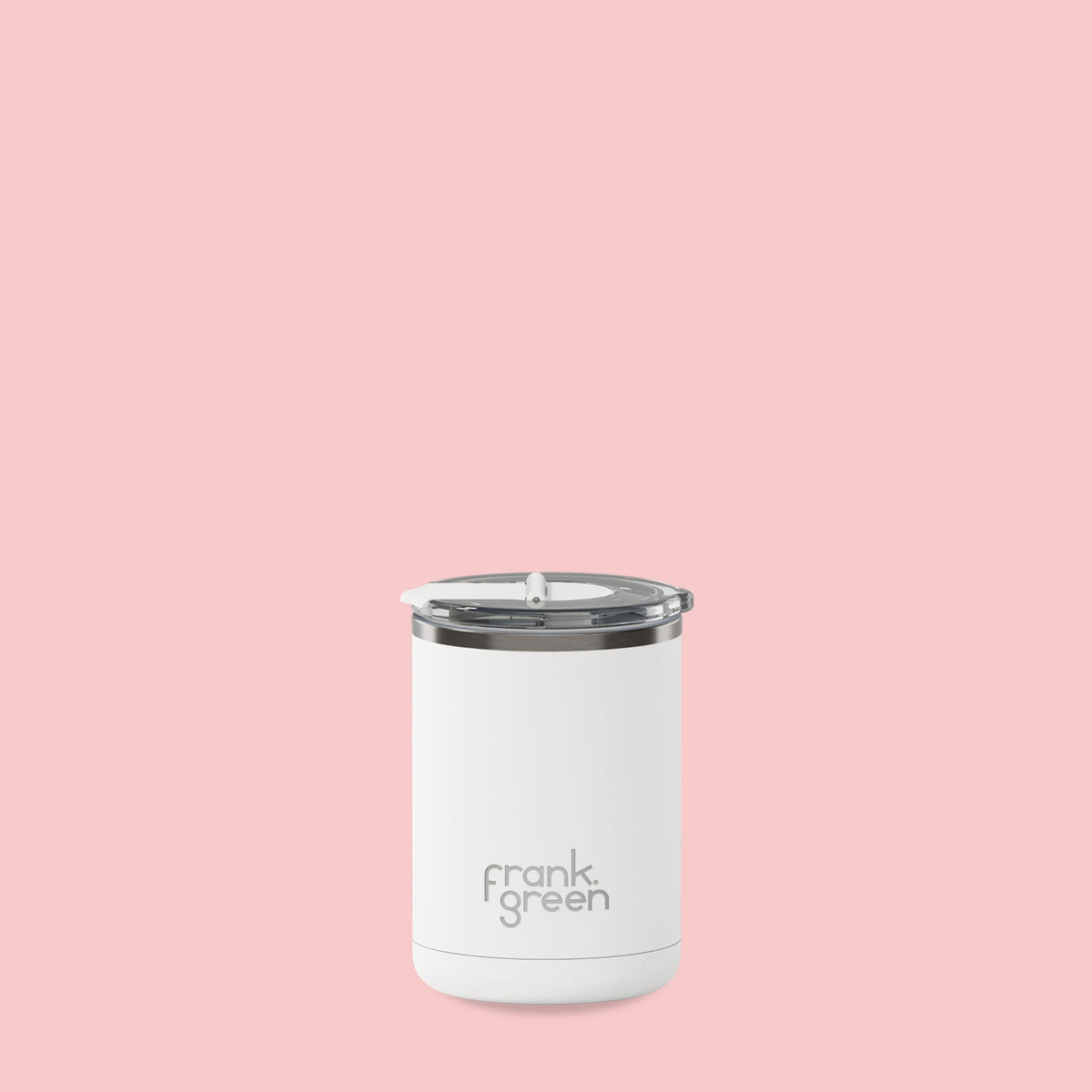 frank green 12oz Ceramic Coffee Cup with Hinged Screw Lid - Cloud