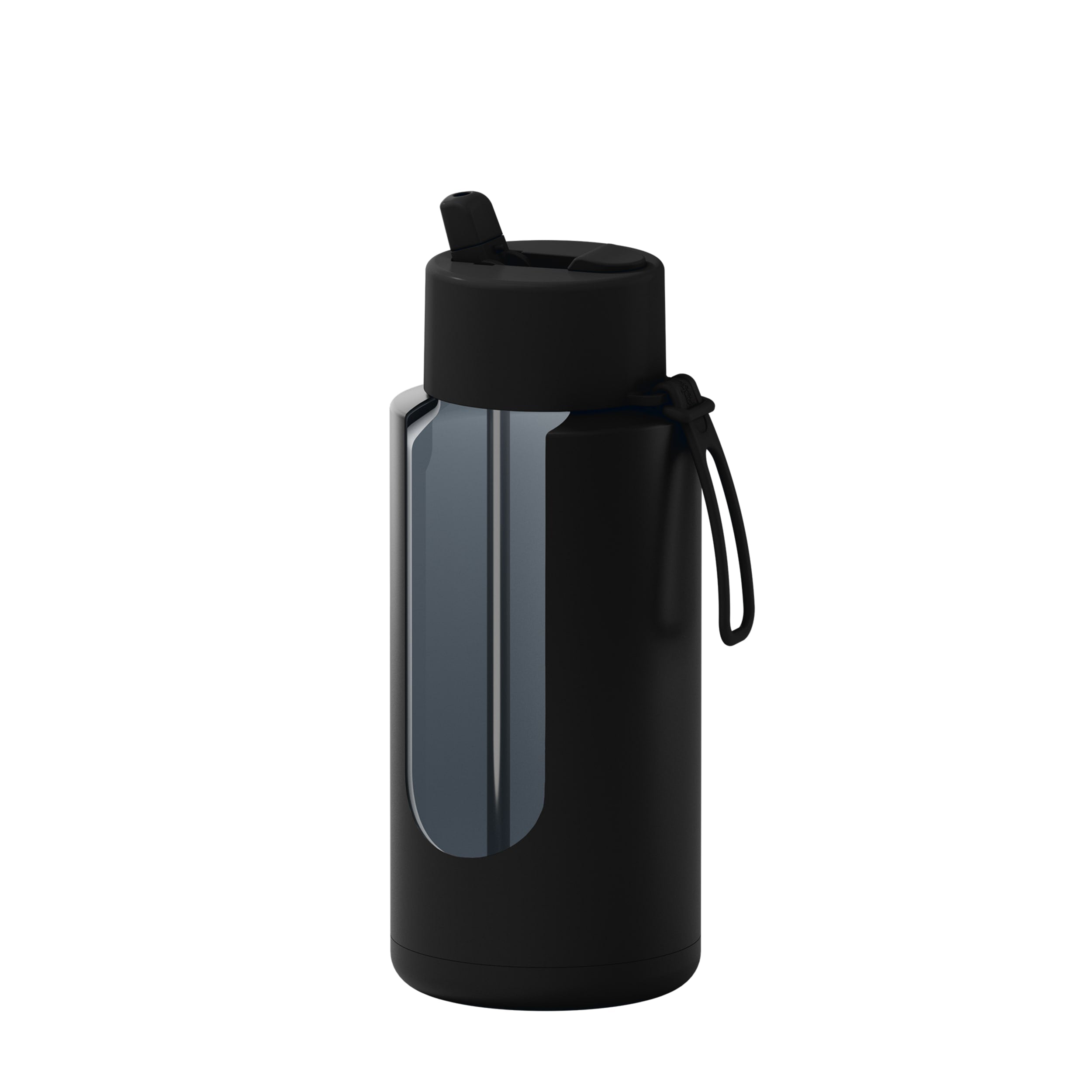 frank green 34oz Reusable Bottle with Flip Straw Lid - Midnight