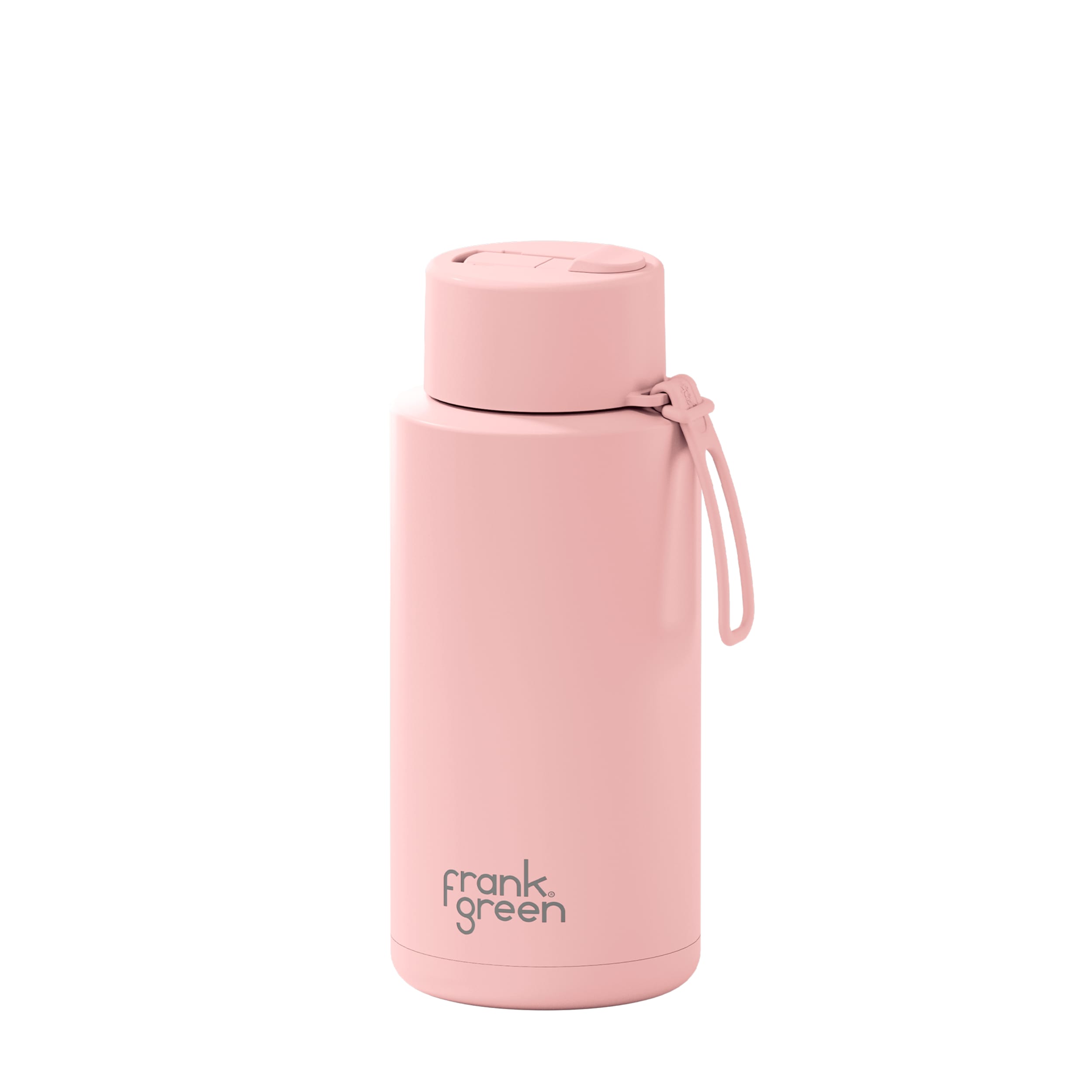 frank green 34oz Reusable Bottle with Flip Straw Lid - Blushed