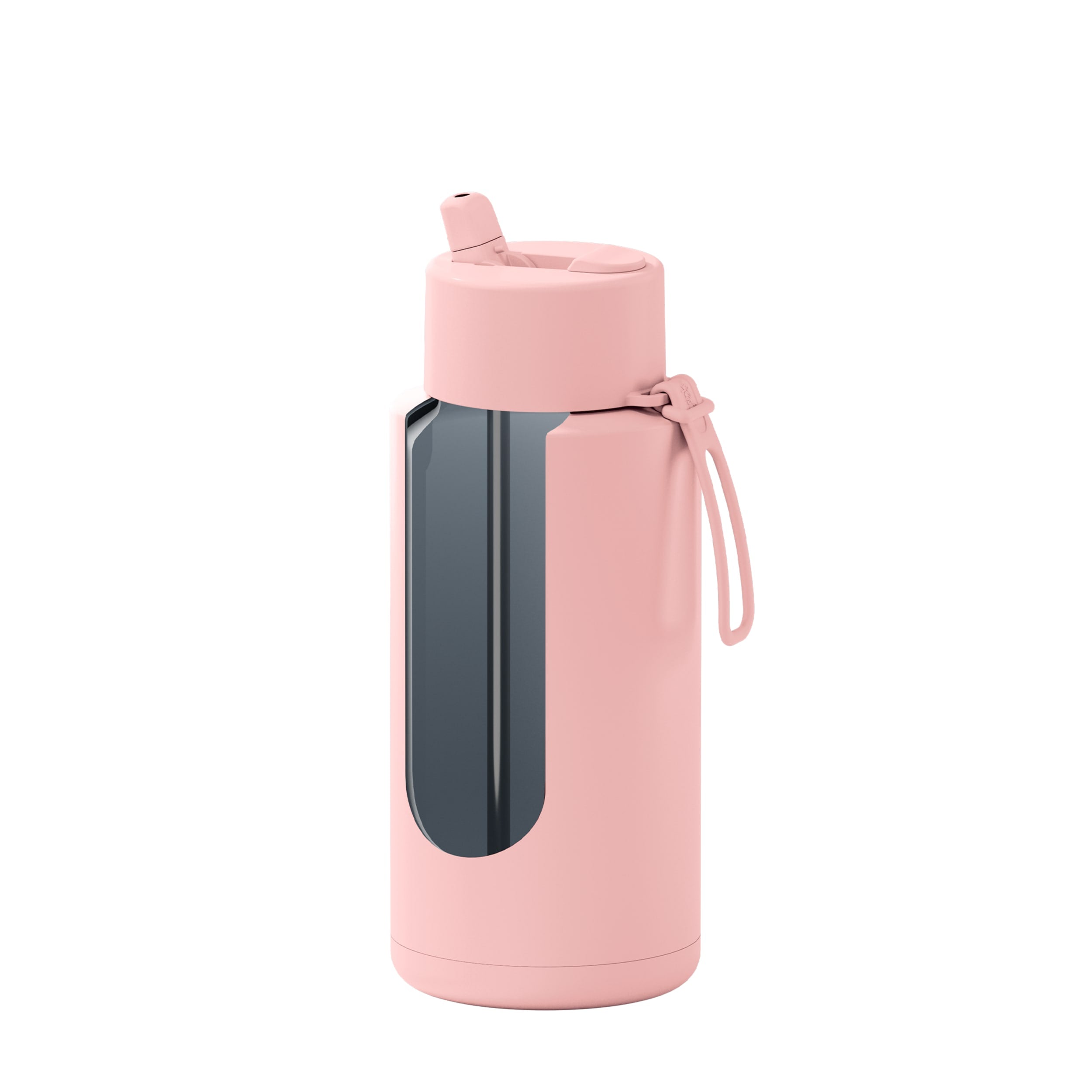 frank green 34oz Reusable Bottle with Flip Straw Lid - Blushed