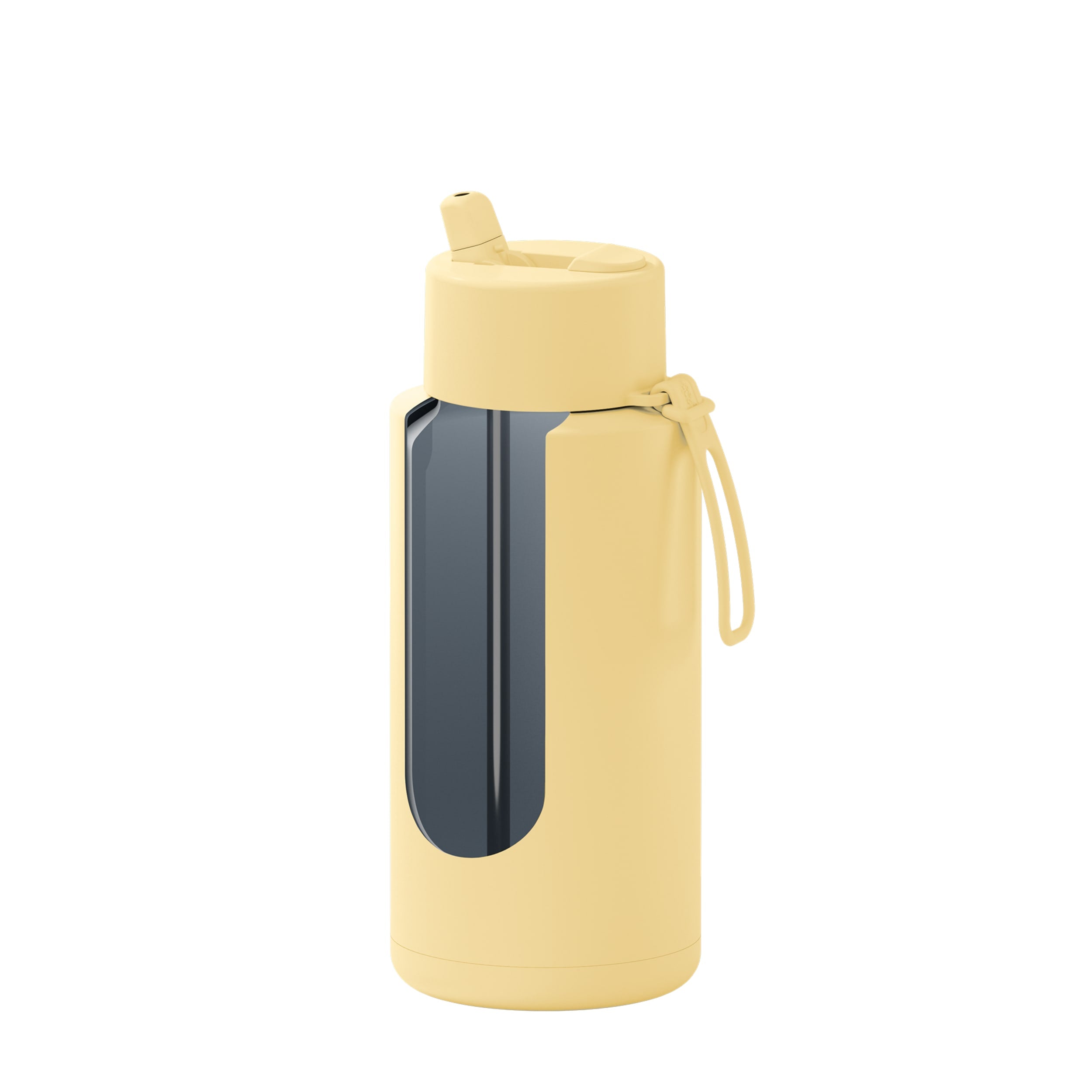 frank green 34oz Reusable Bottle with Flip Straw Lid - Buttermilk