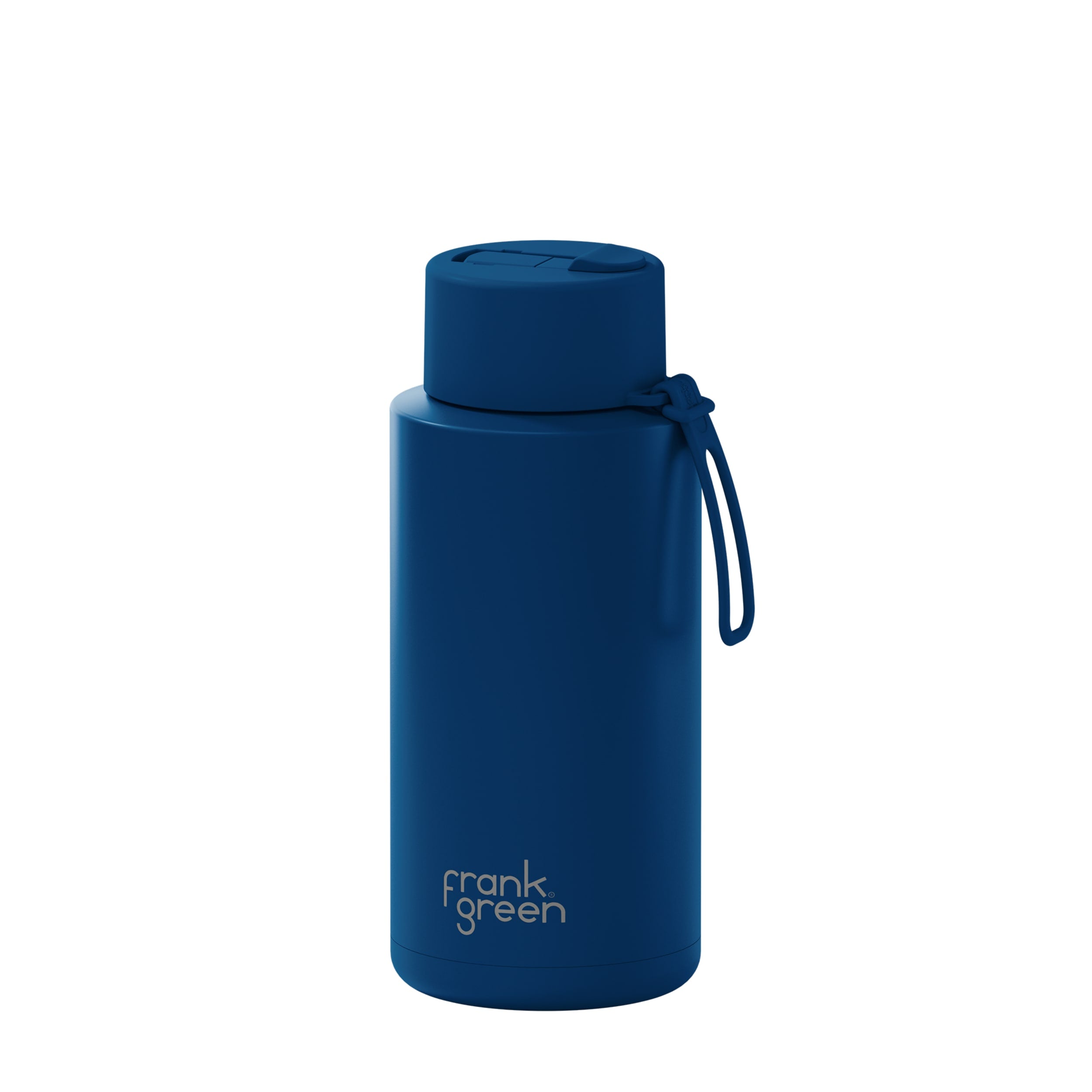 frank green 34oz Reusable Bottle with Flip Straw Lid - Deep Ocean
