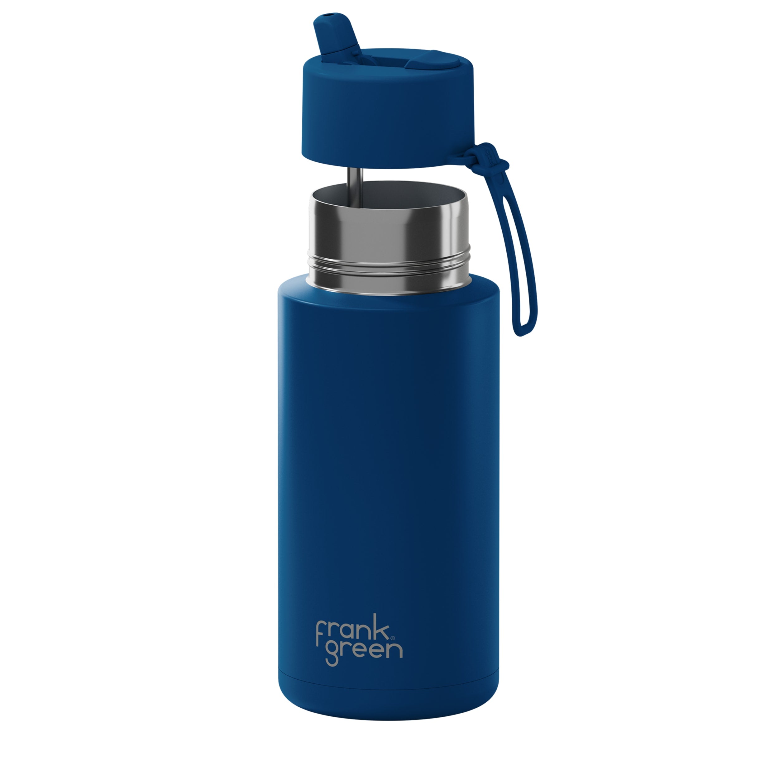 frank green 34oz Reusable Bottle with Flip Straw Lid - Deep Ocean