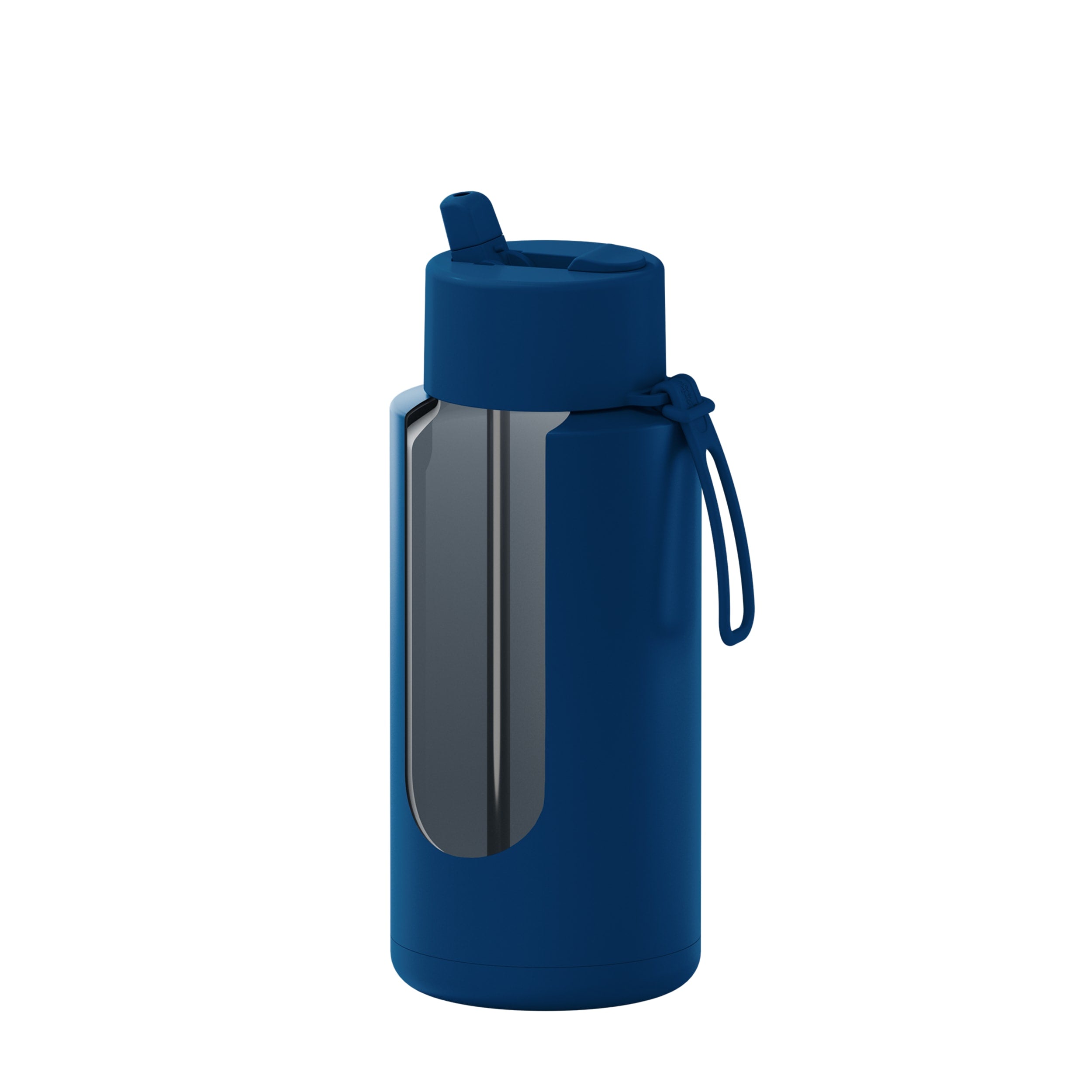 frank green 34oz Reusable Bottle with Flip Straw Lid - Deep Ocean