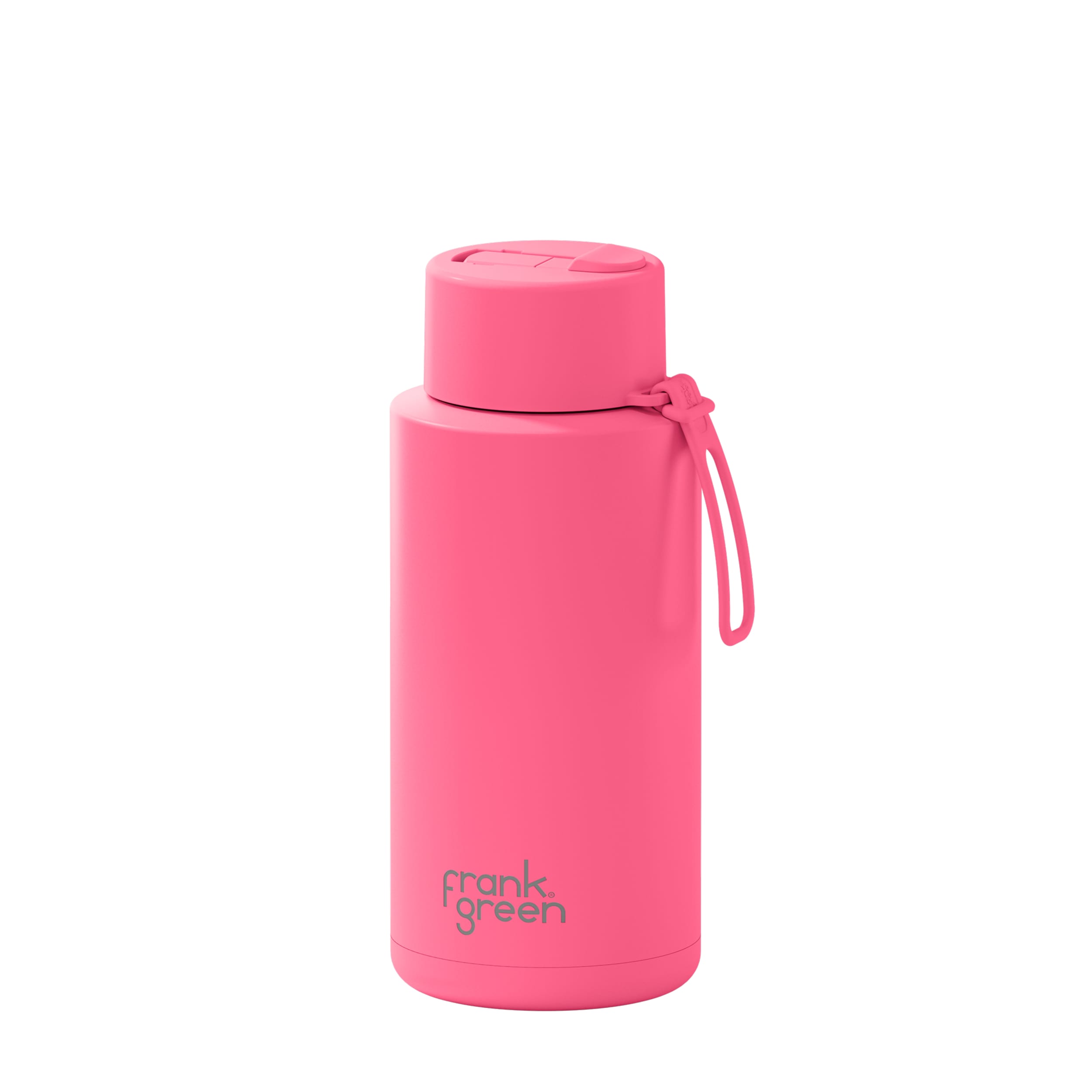 frank green 34oz Reusable Bottle with Flip Straw Lid - Bubblegum