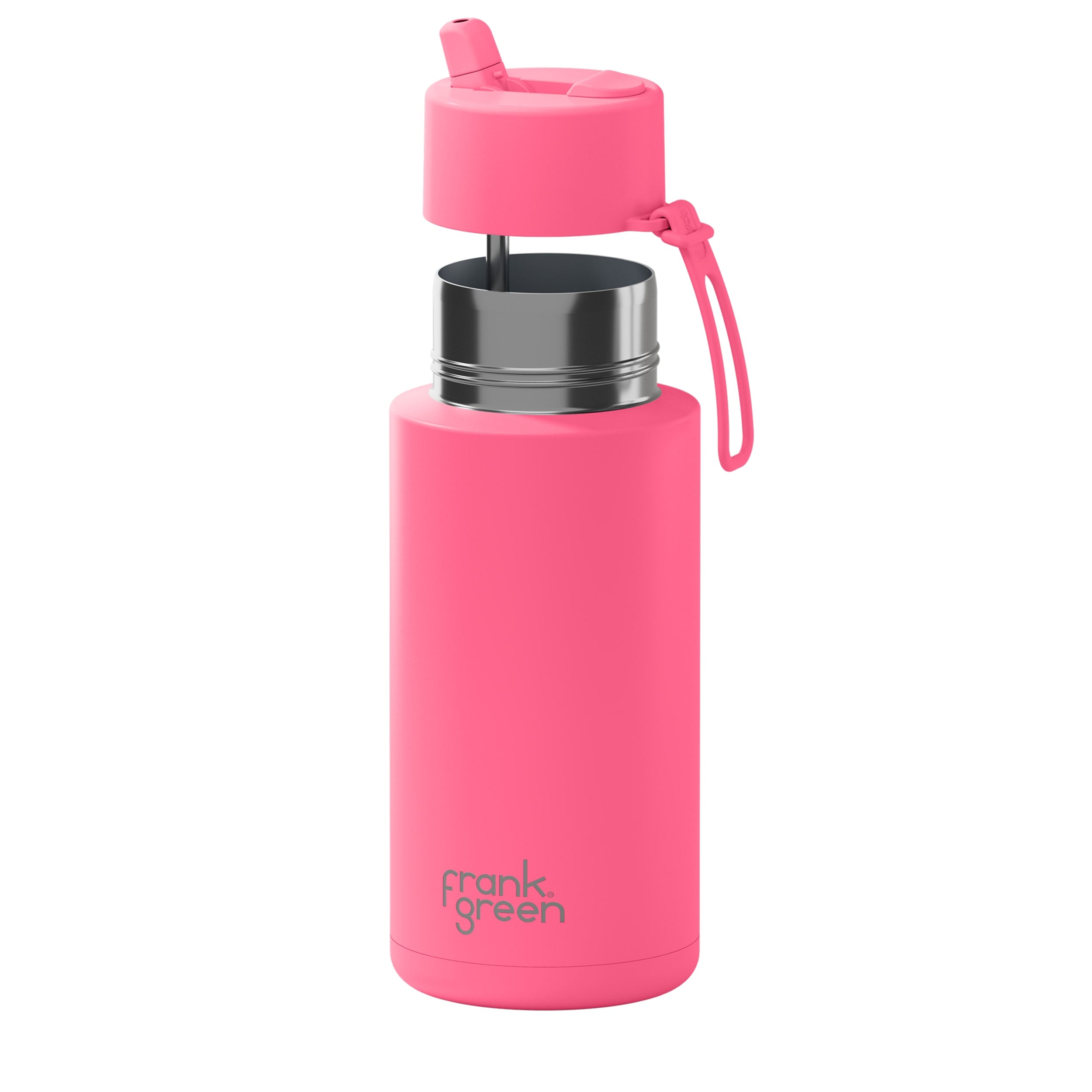 frank green 34oz Reusable Bottle with Flip Straw Lid - Bubblegum