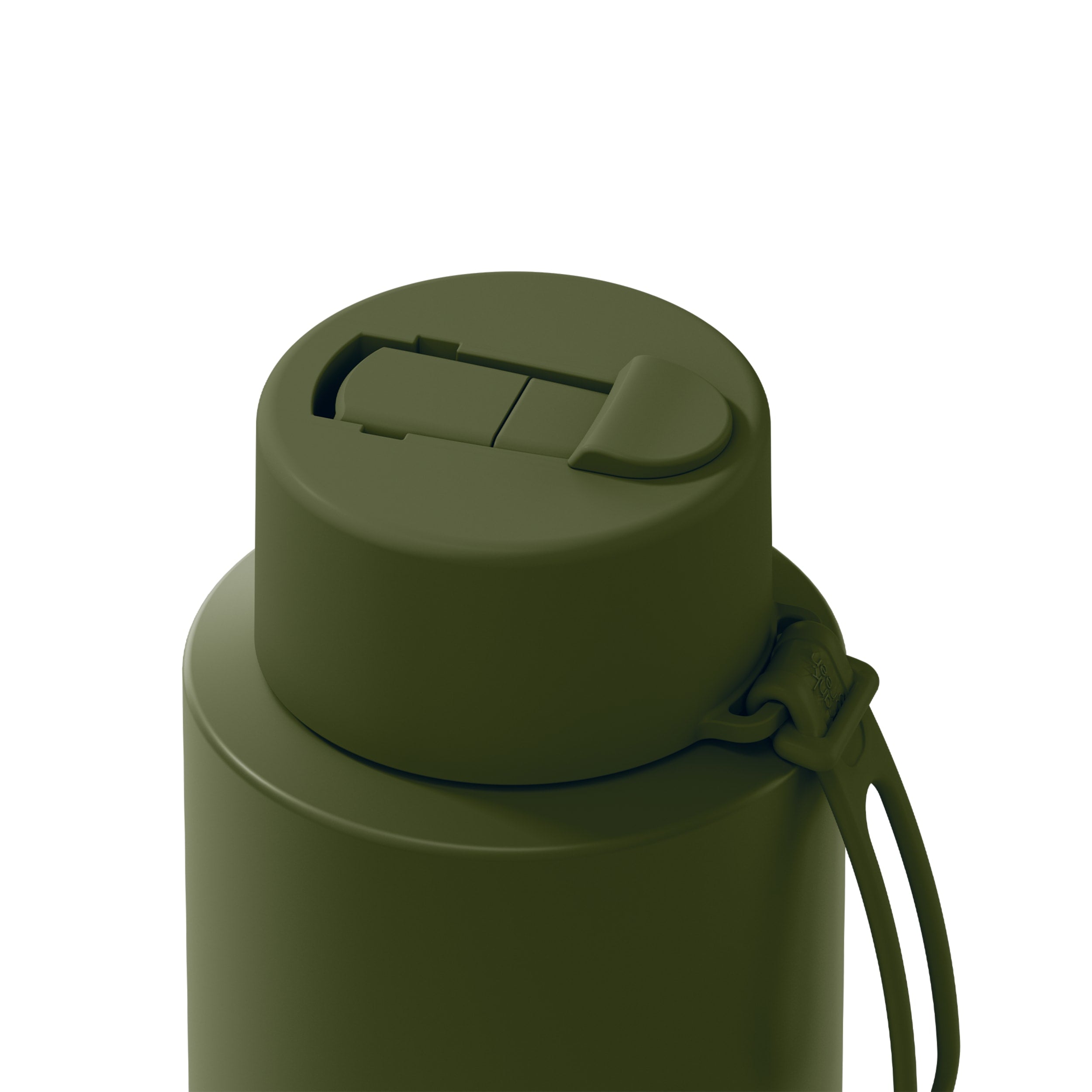 frank green 34oz Reusable Bottle with Flip Straw Lid - Khaki