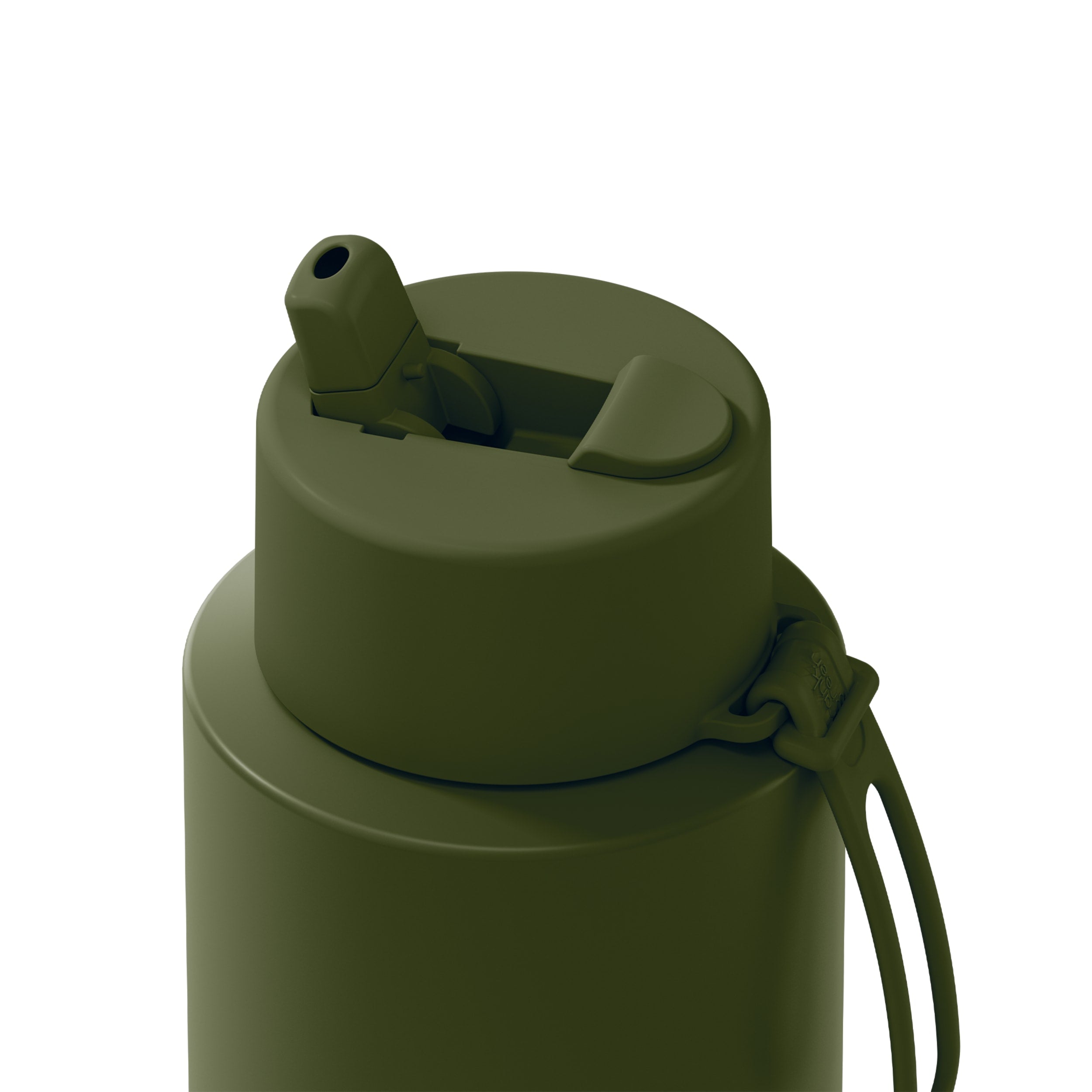 frank green 34oz Reusable Bottle with Flip Straw Lid - Khaki