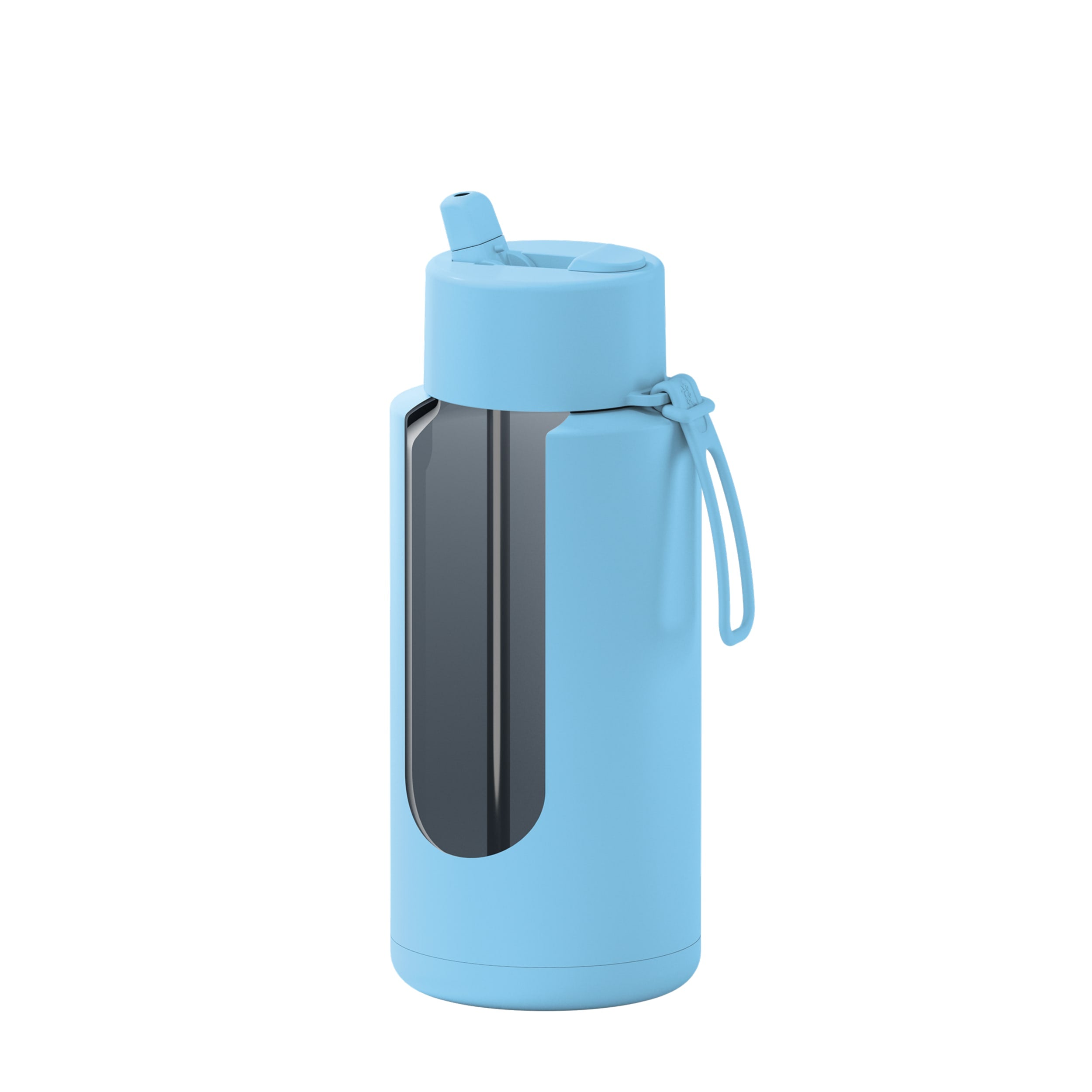 frank green 34oz Reusable Bottle with Flip Straw Lid - Sky Blue