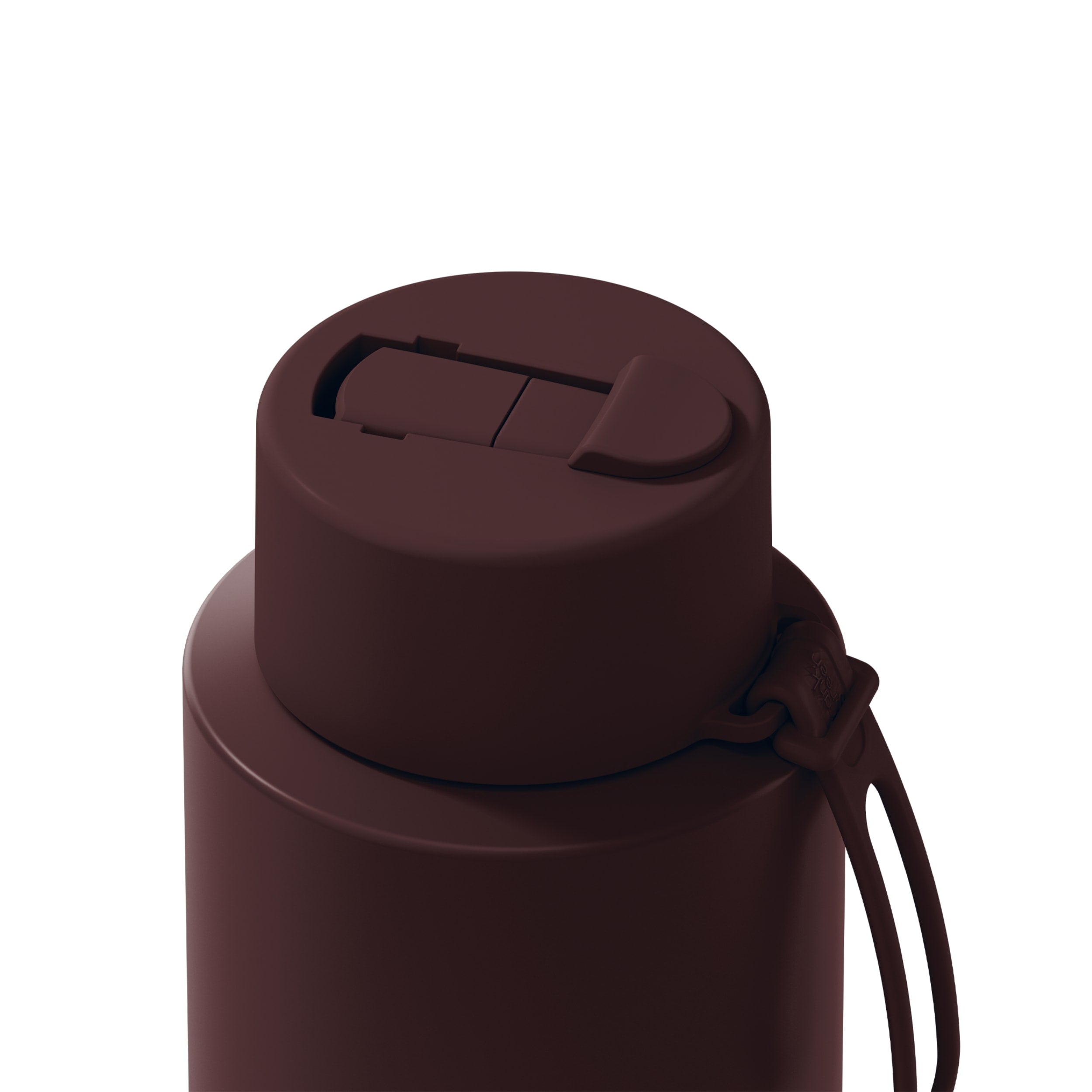 frank green 34oz Reusable Bottle with Flip Straw Lid - Chocolate