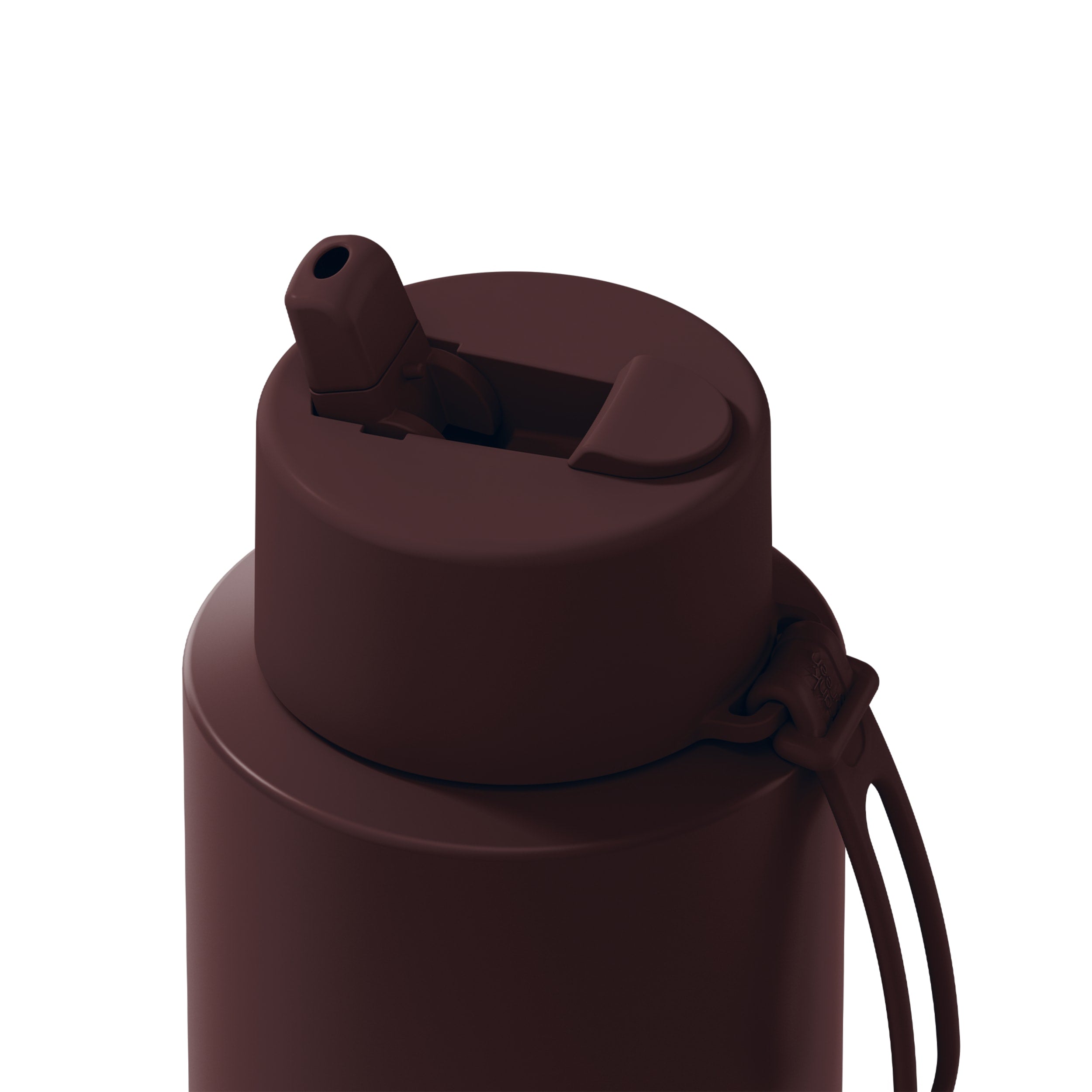 frank green 34oz Reusable Bottle with Flip Straw Lid - Chocolate