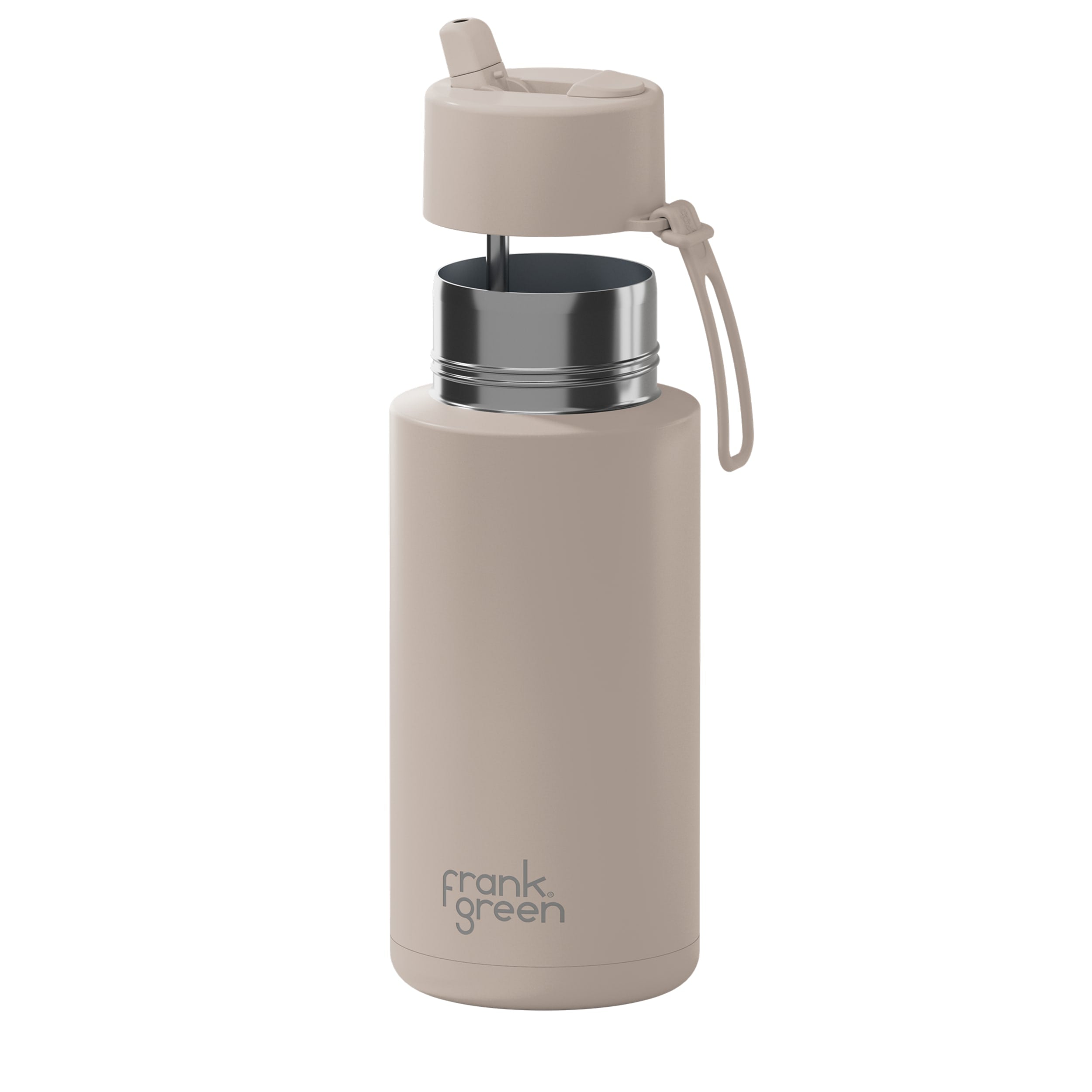 frank green 34oz Reusable Bottle with Flip Straw Lid - Moon Dust