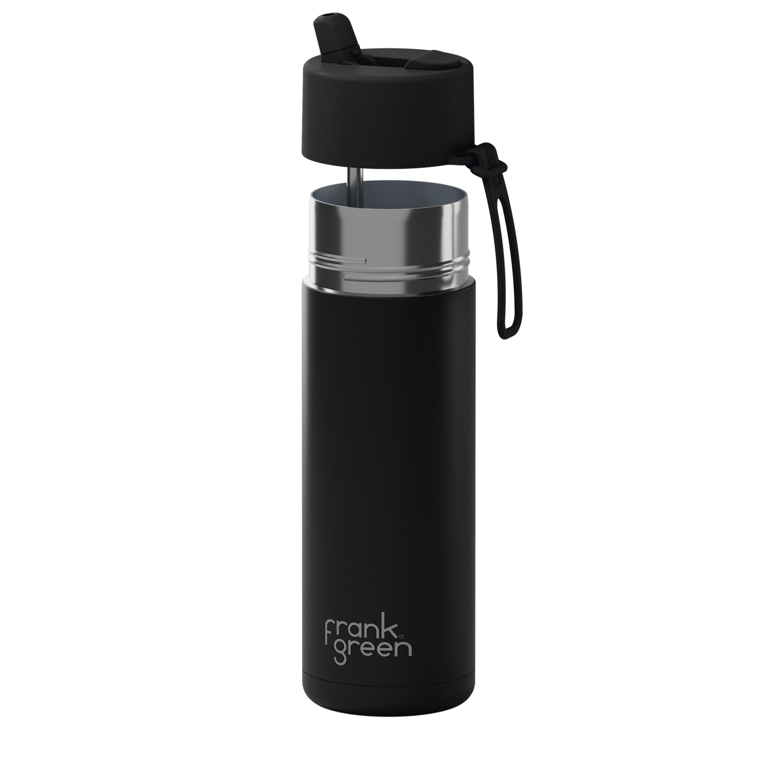 frank green 20oz Reusable Bottle with Flip Straw Lid - Midnight