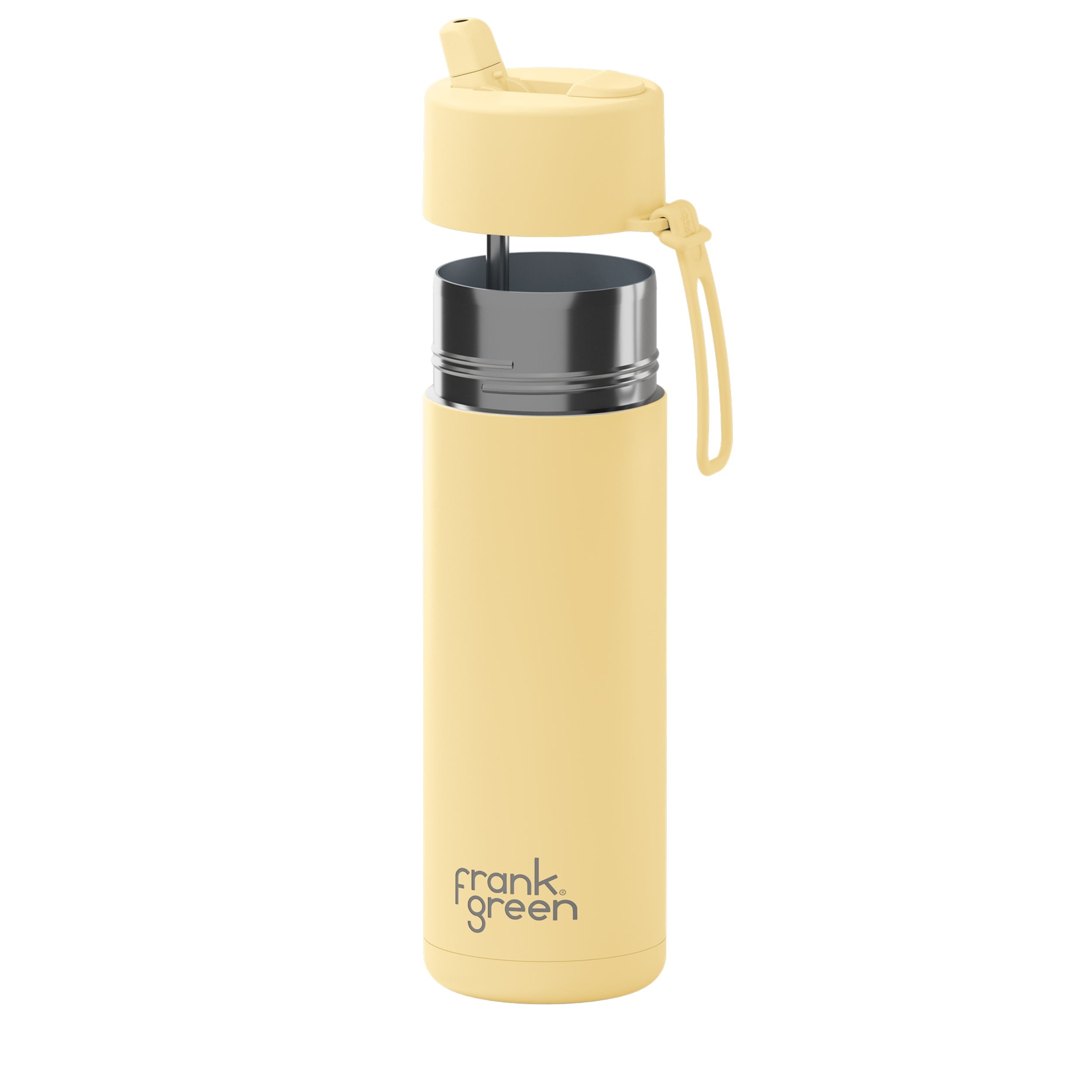 frank green 20oz Reusable Bottle with Flip Straw Lid - Buttermilk