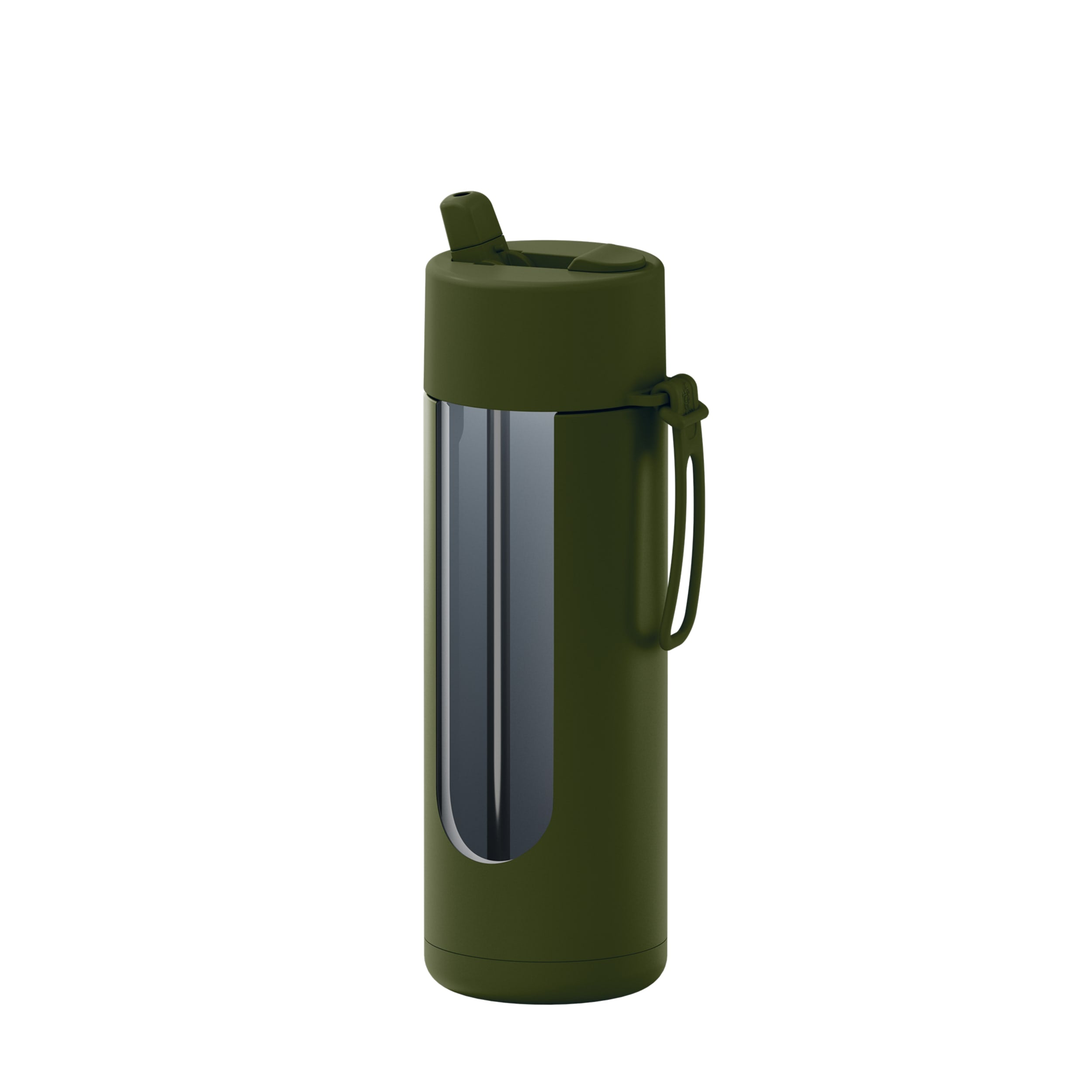 frank green 20oz Reusable Bottle with Flip Straw Lid - Khaki