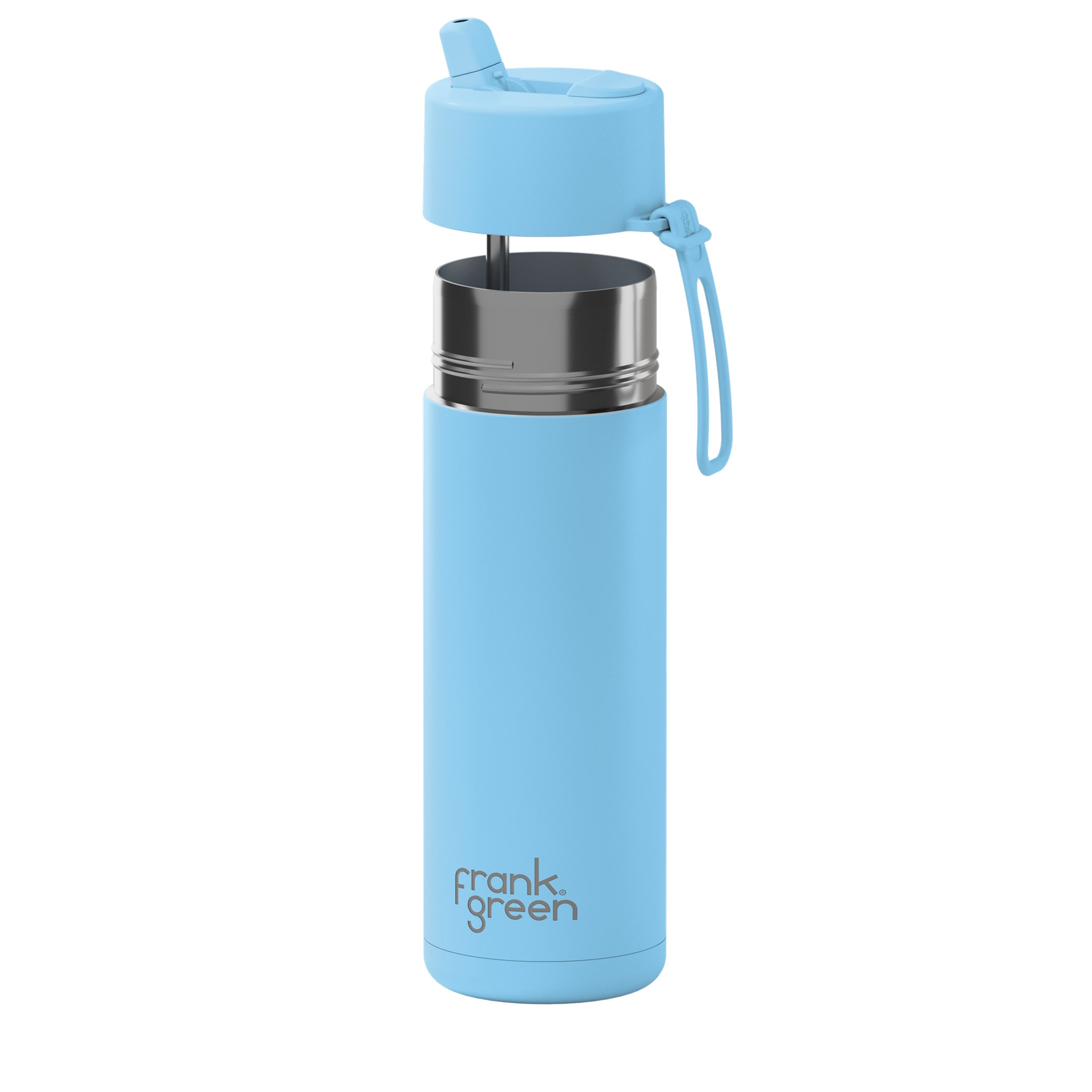 frank green 20oz Reusable Bottle with Flip Straw Lid - Sky Blue
