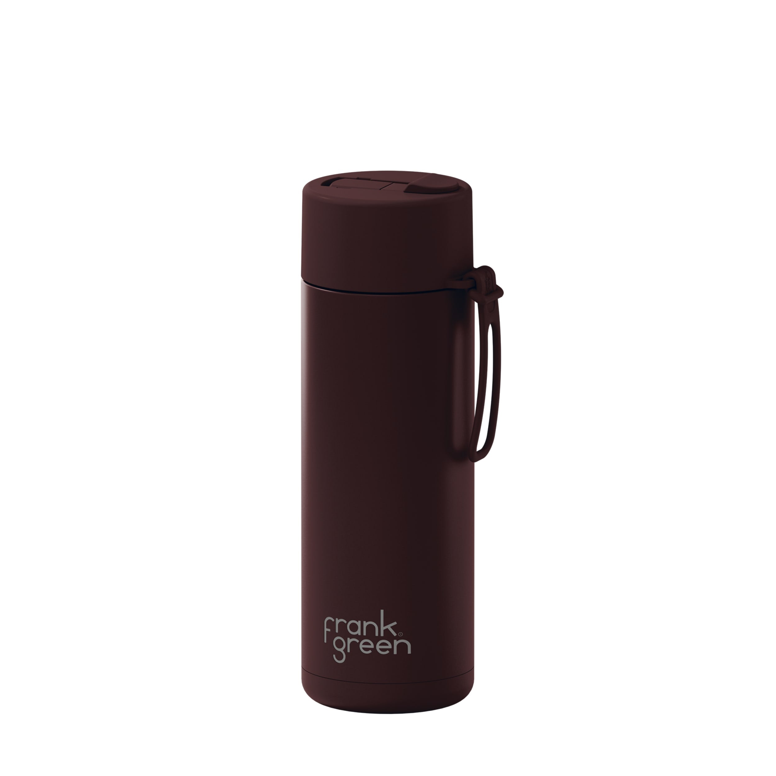 frank green 20oz Reusable Bottle with Flip Straw Lid - Chocolate