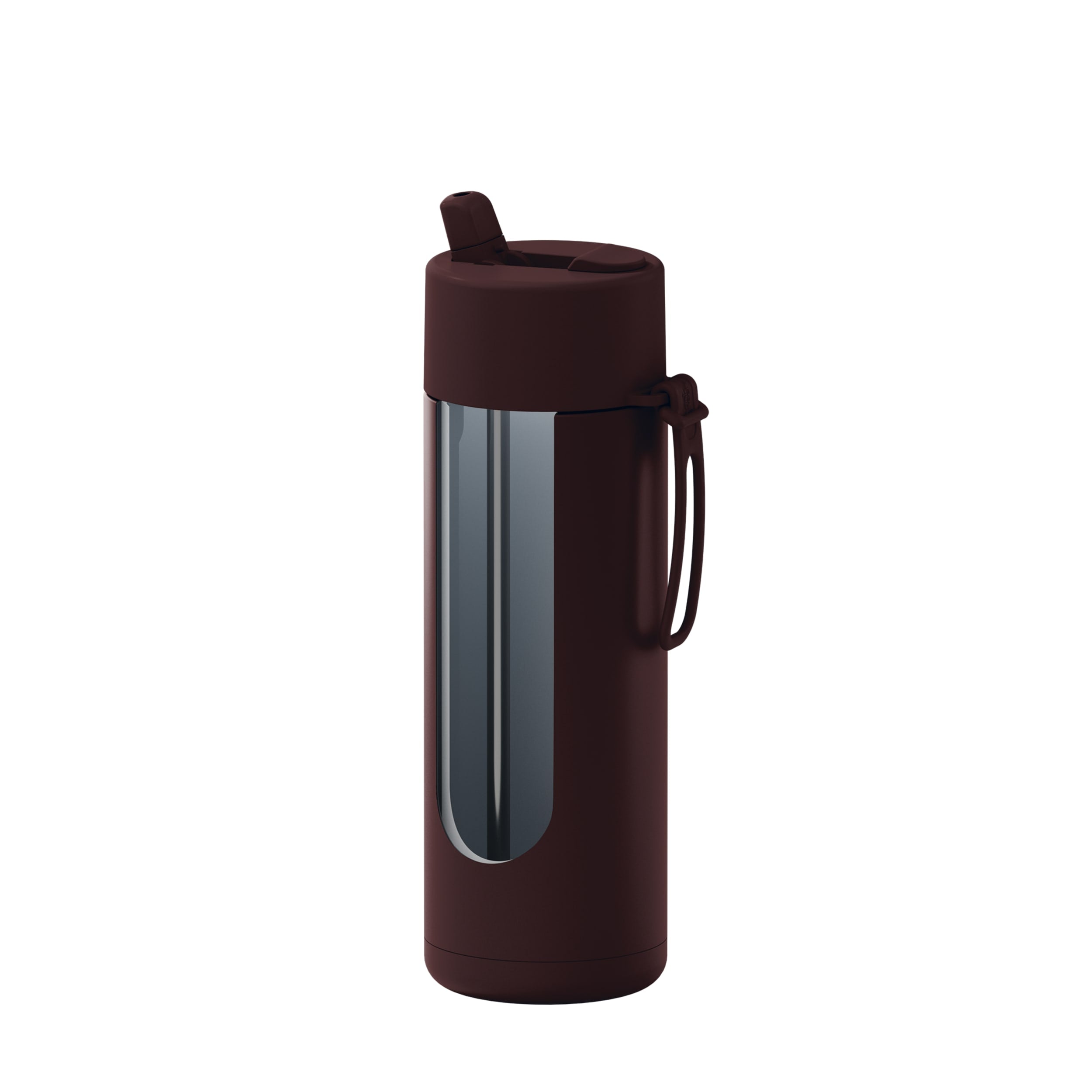 frank green 20oz Reusable Bottle with Flip Straw Lid - Chocolate