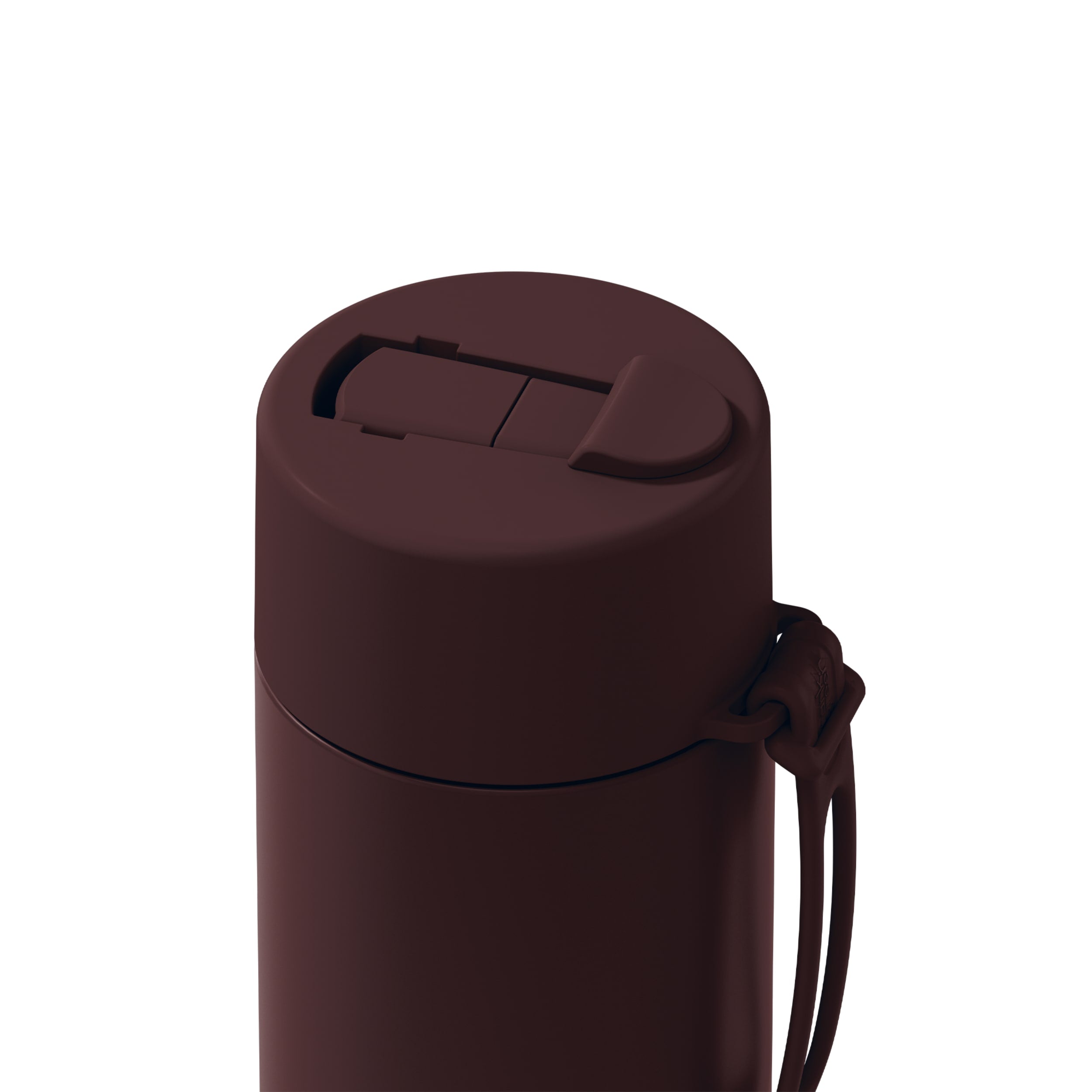frank green 20oz Reusable Bottle with Flip Straw Lid - Chocolate