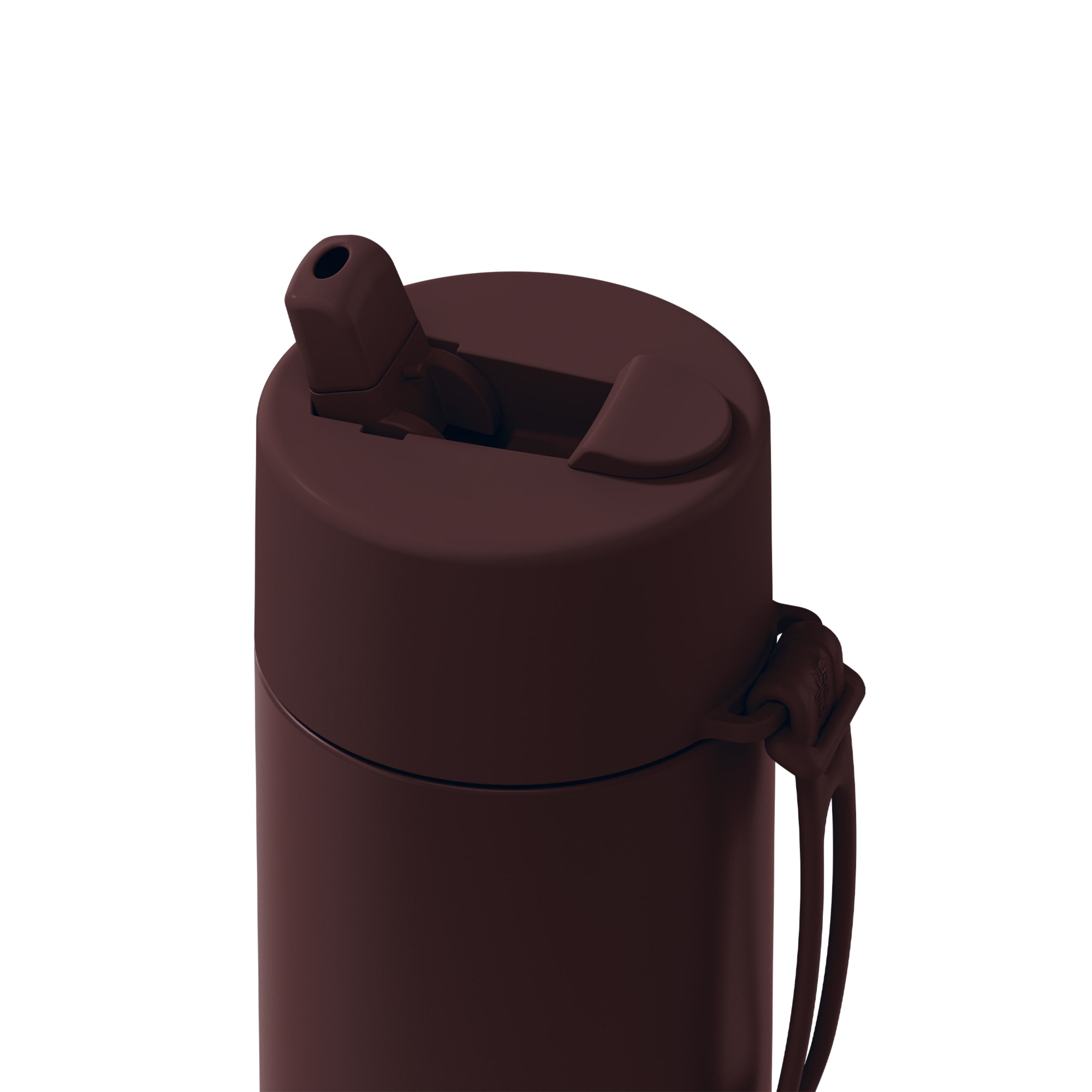 frank green 20oz Reusable Bottle with Flip Straw Lid - Chocolate