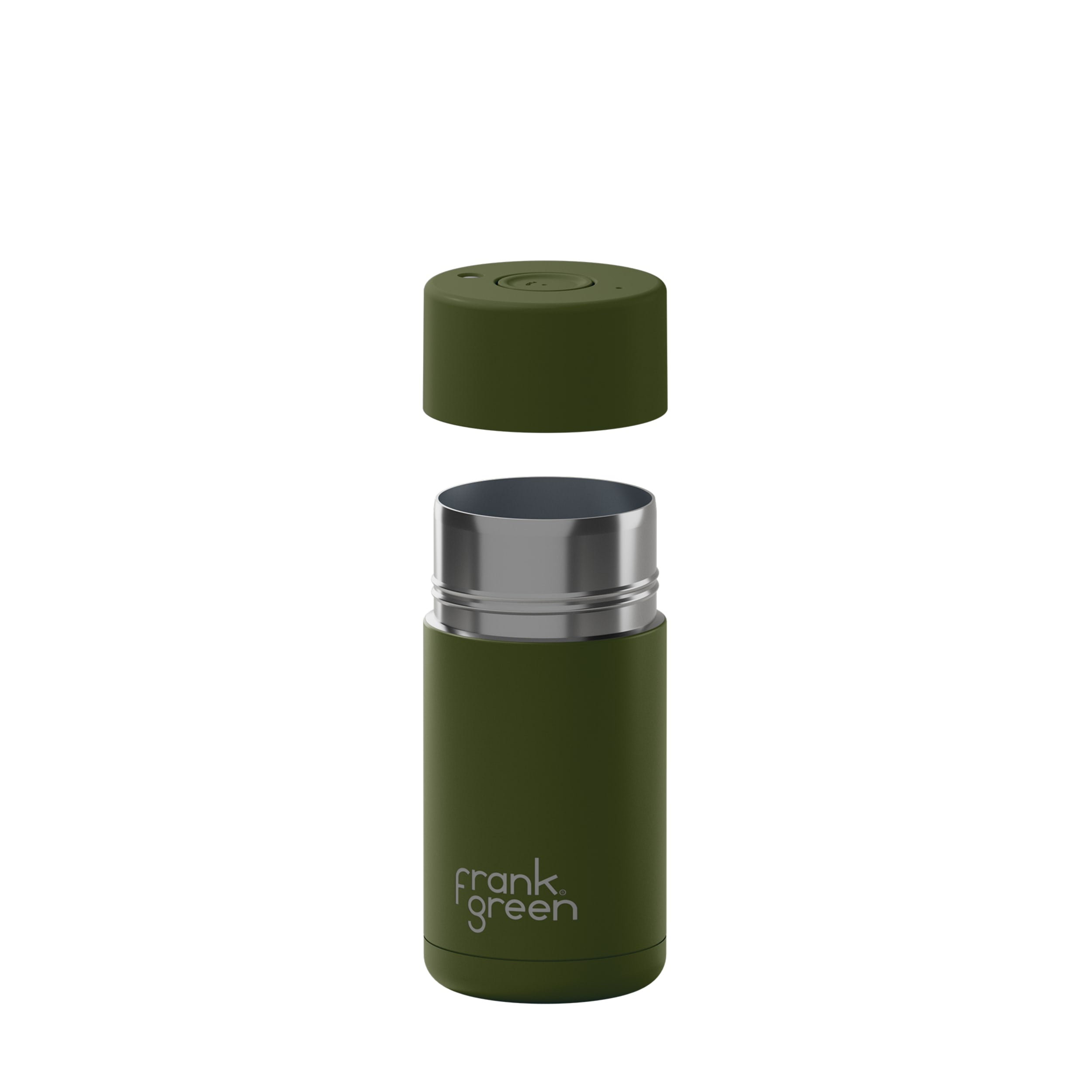 frank green 12oz Ceramic Reusable Cup - Khaki