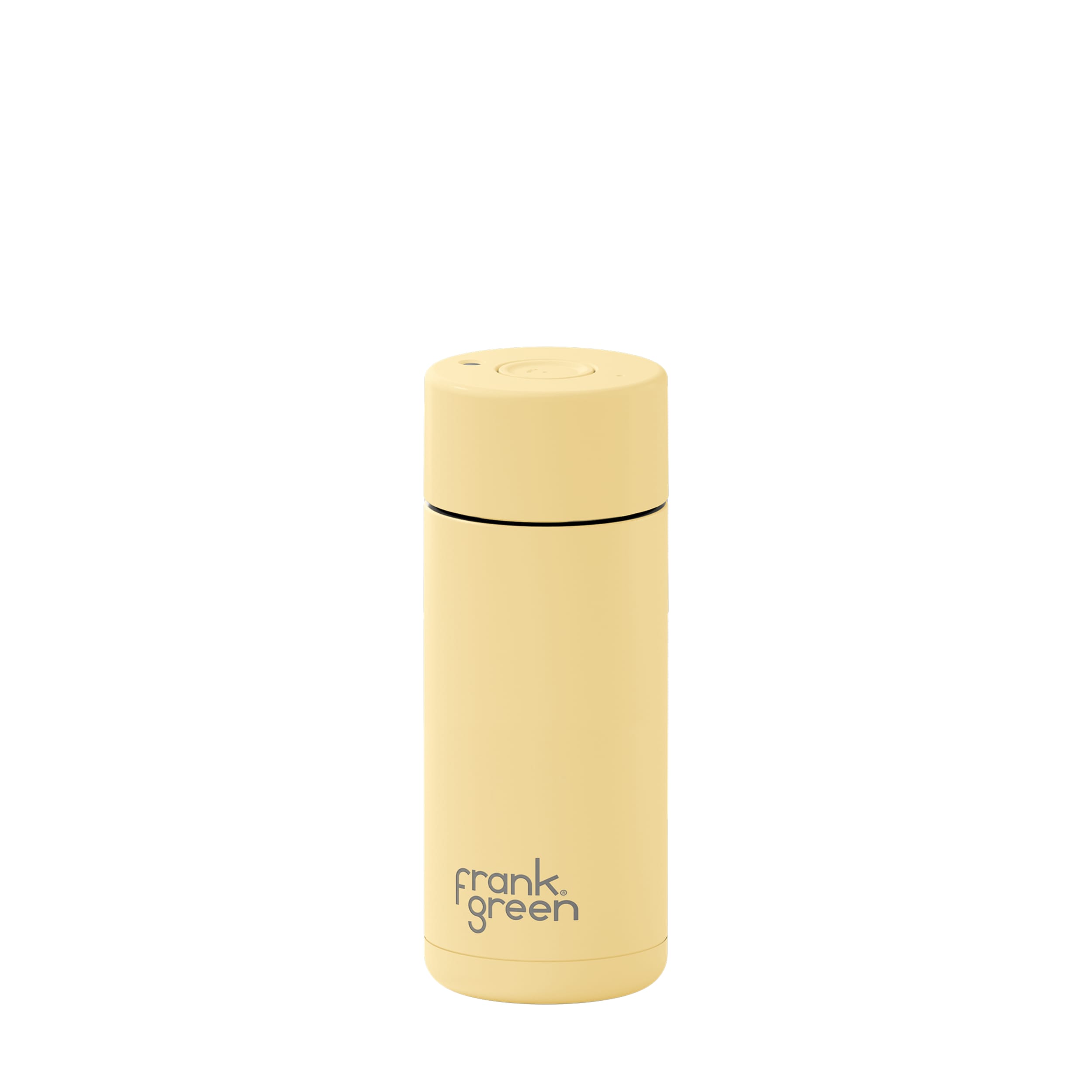 frank green 16oz Reusable Cup with Push Button Lid - Buttermilk