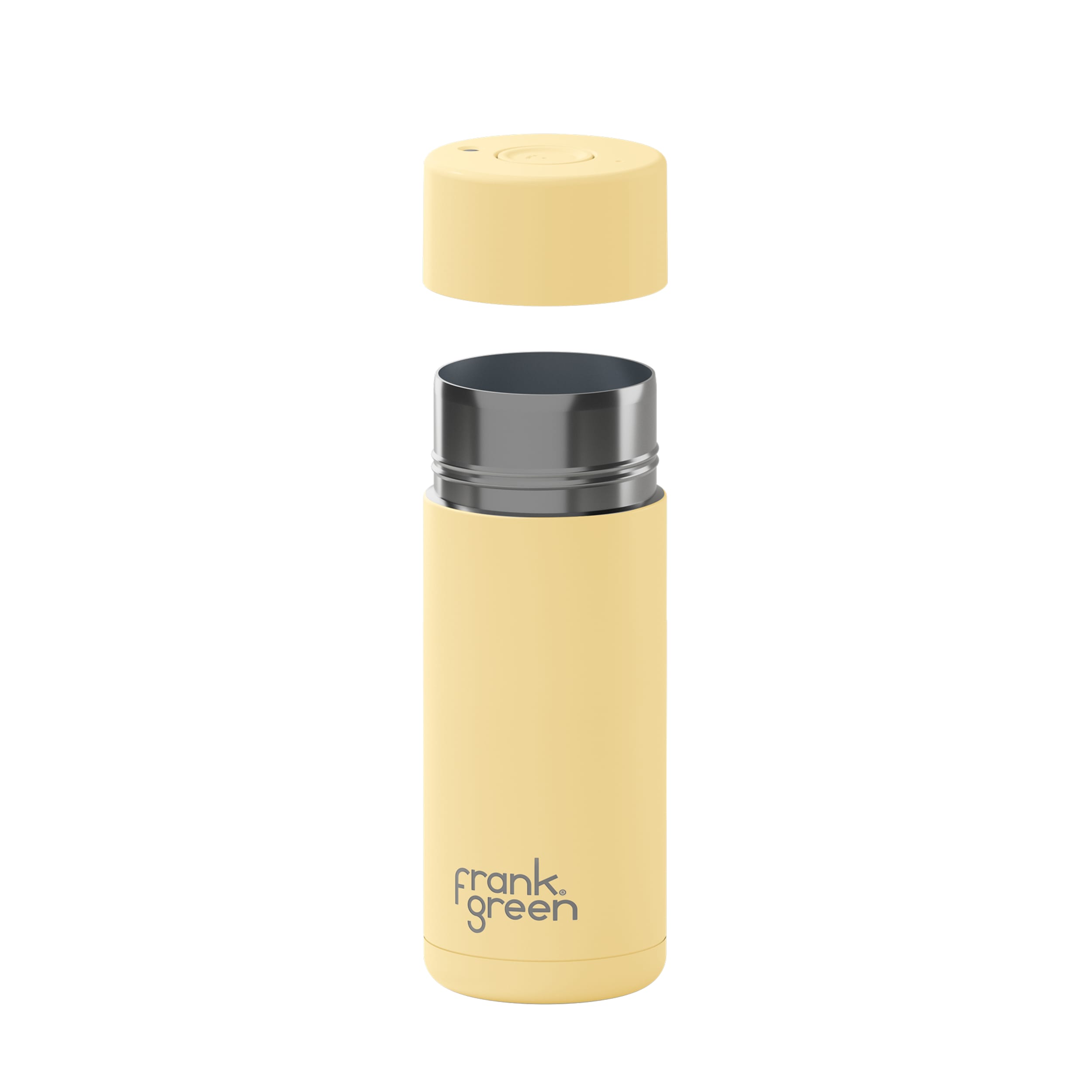 frank green 16oz Reusable Cup with Push Button Lid - Buttermilk
