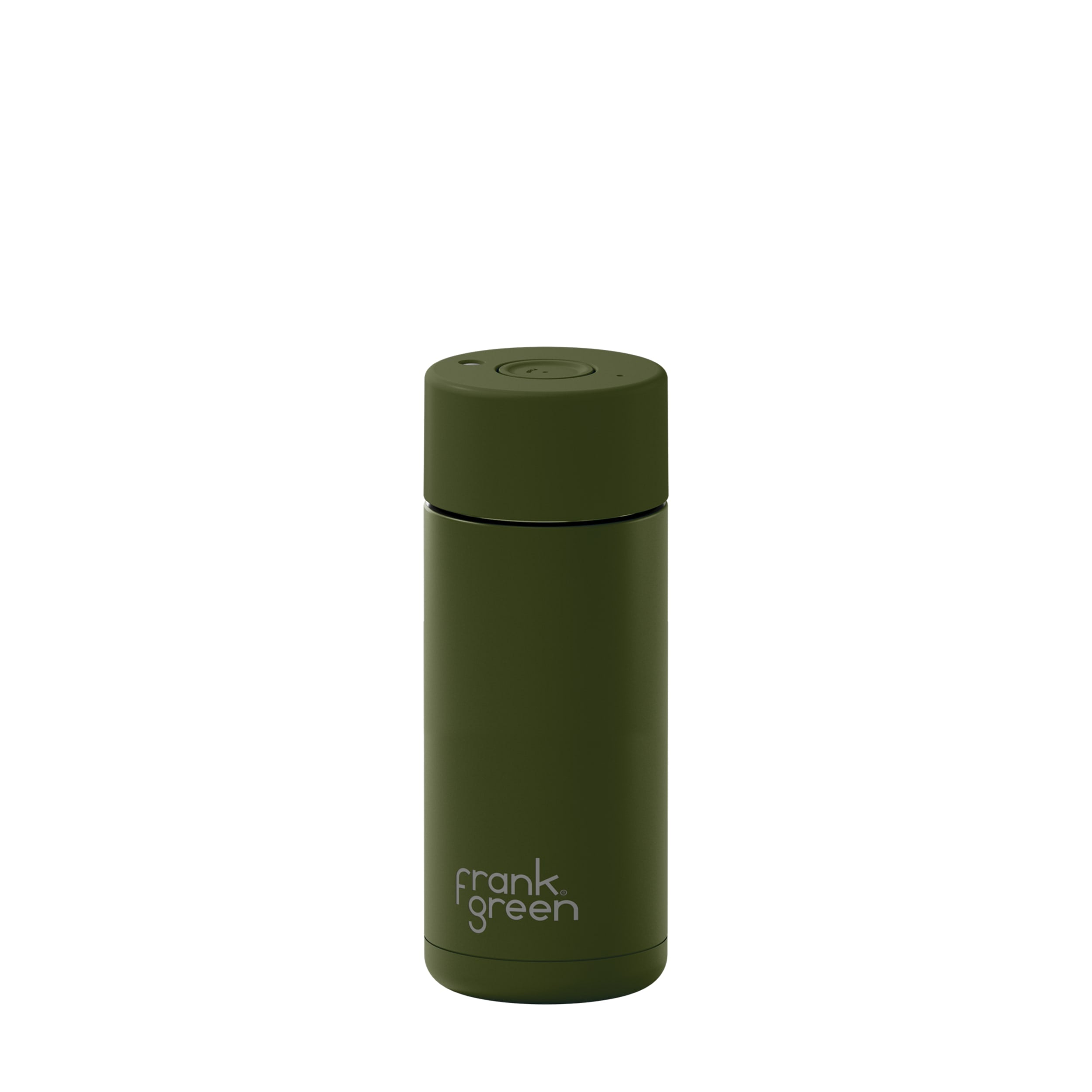 frank green 16oz Reusable Cup with Push Button Lid - Khaki