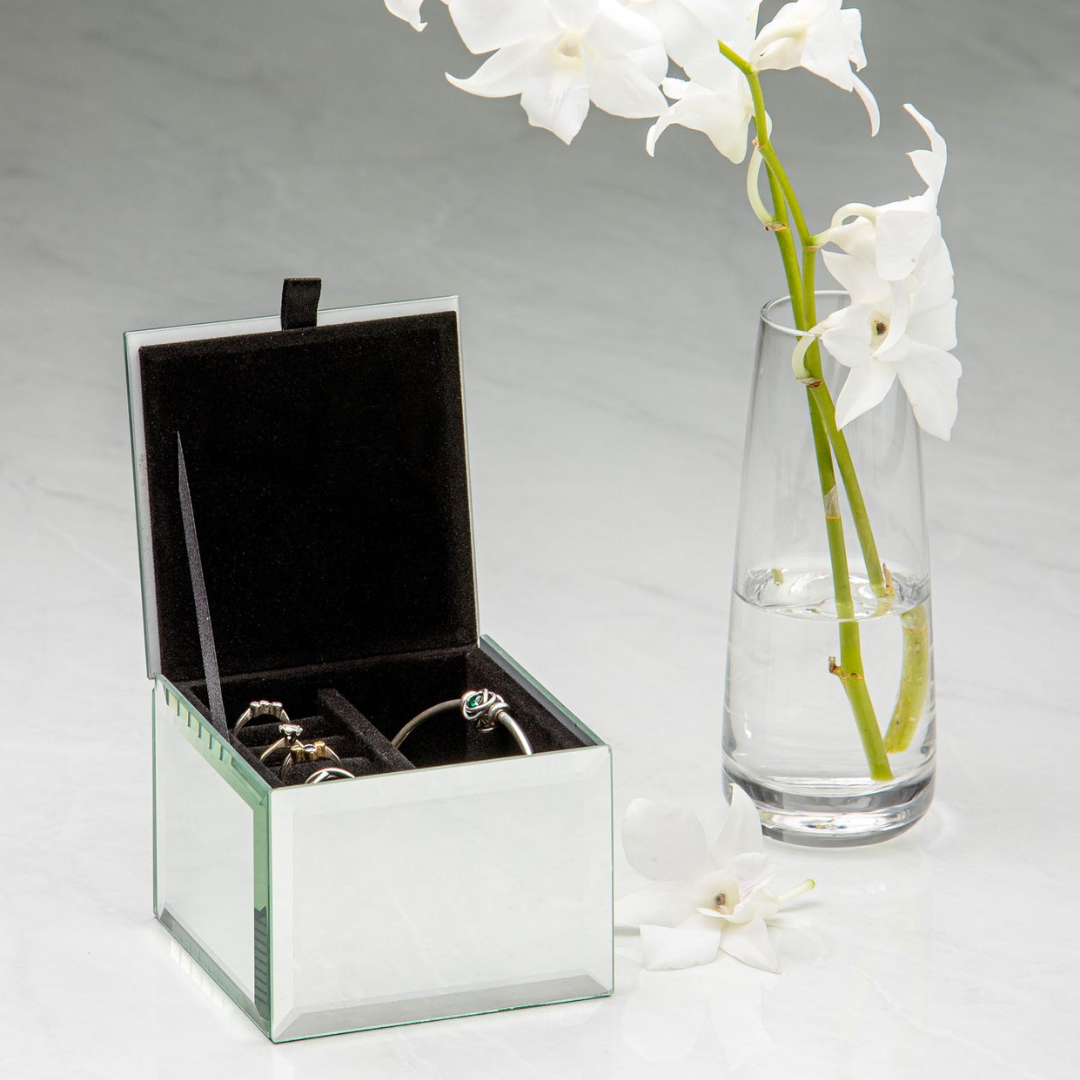 Ashdene Elegant Bee Mirrored Small Jewellery Box