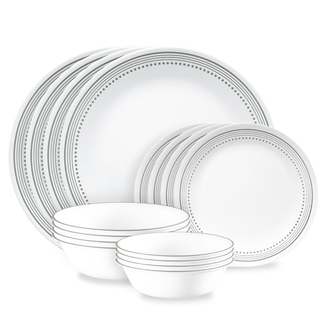 Corelle Mystic Gray 16 Piece Dinner Set