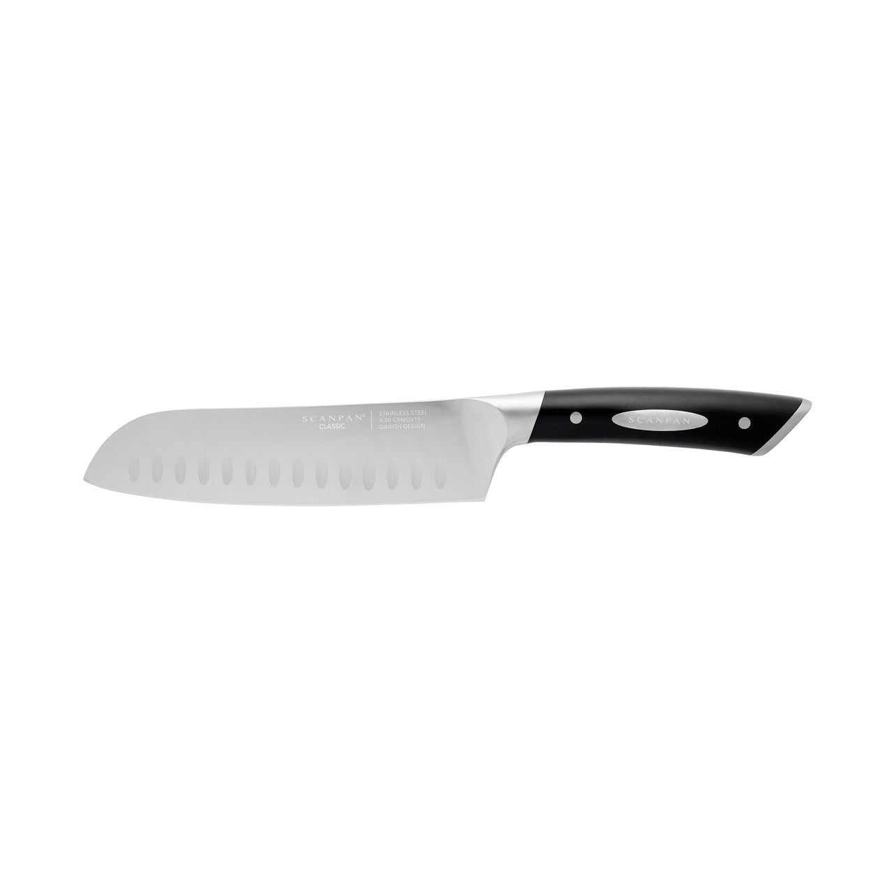 Scanpan Classic 18cm Santoku Knife - Granton Edge